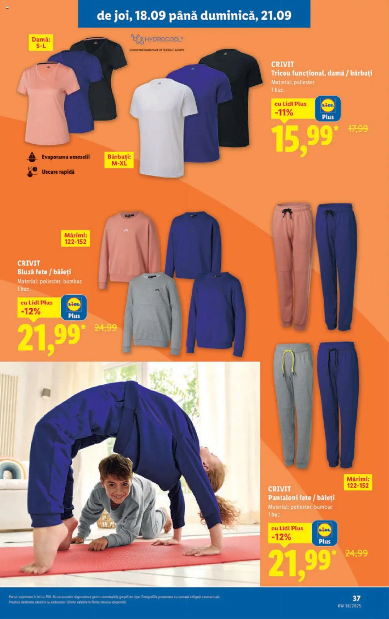 Catalog LIDL 15 - 20 Septembrie 2025 | Pagina 37 | Produse: Tricou, Bluză, Pantaloni