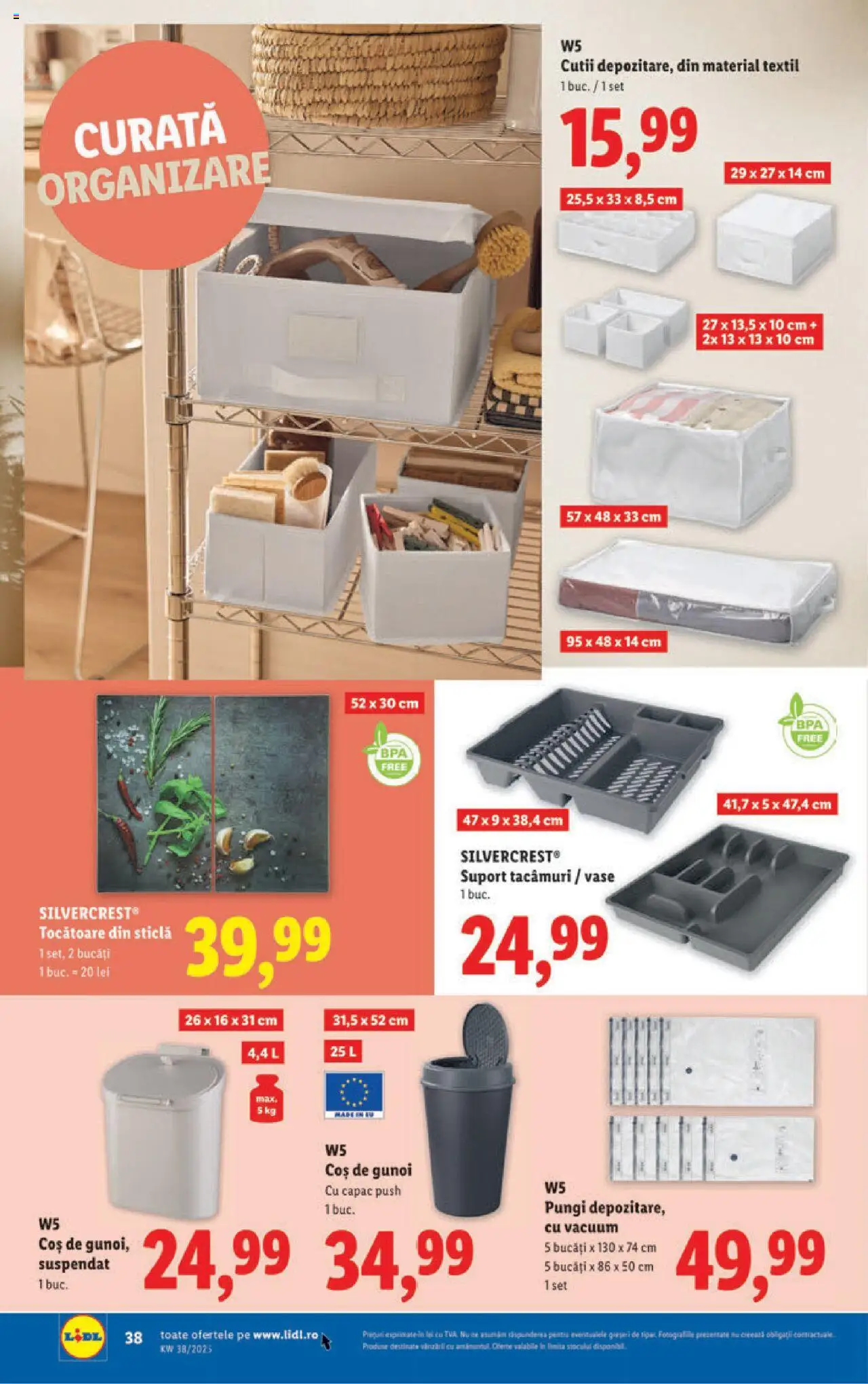 Catalog LIDL 15 - 20 Septembrie 2025 | Pagina 38 | Produse: Coș, Su sebili