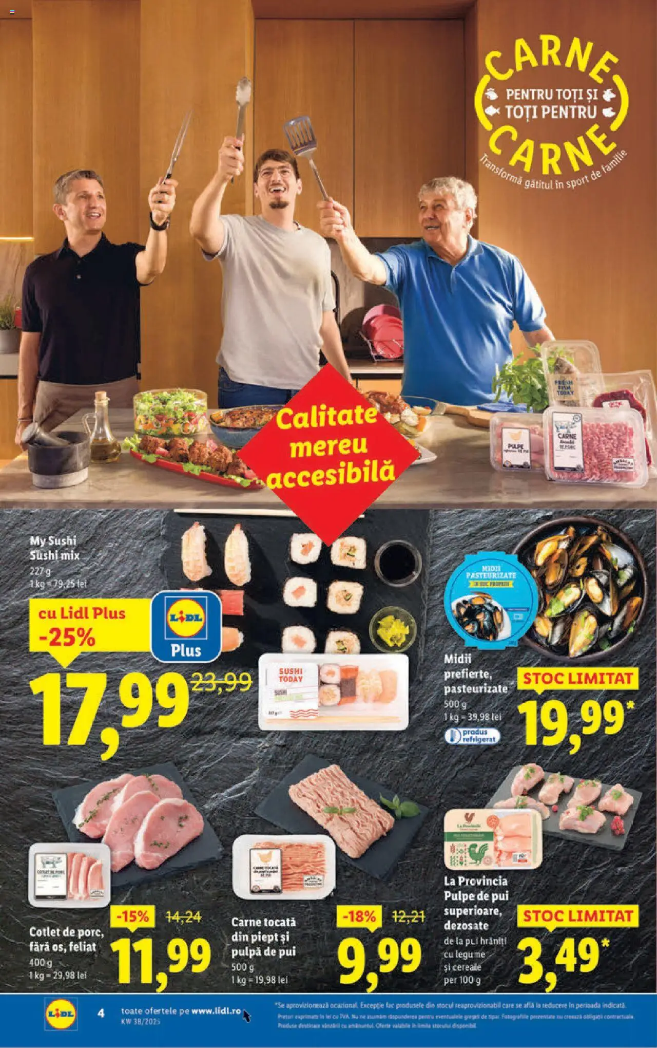 Catalog LIDL 15 - 20 Septembrie 2025 | Pagina 4 | Produse: Lait de coco, Hacıyatmaz Kedi Oyuncağı, Sushi, Cereale