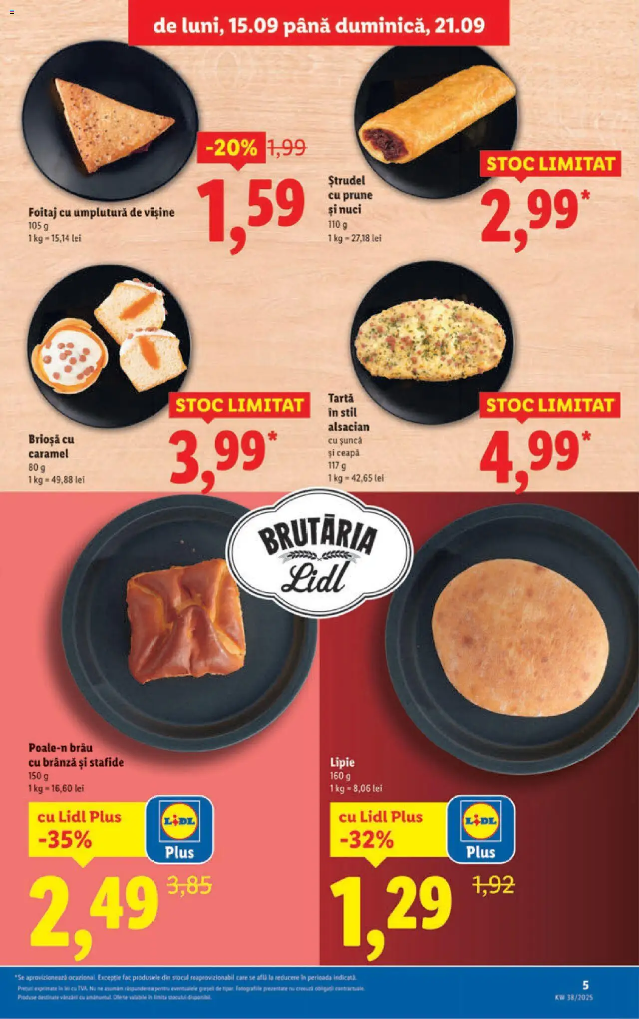 Catalog LIDL 15 - 20 Septembrie 2025 | Pagina 5 | Produse: Brânză, Șuncă, Prune, Stafide