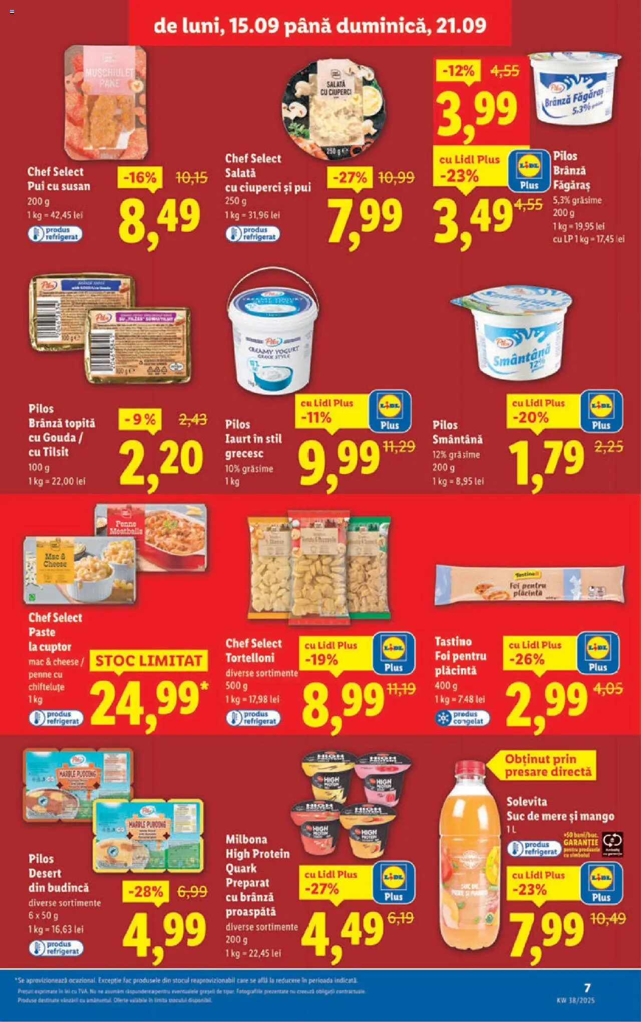 Catalog LIDL 15 - 20 Septembrie 2025 | Pagina 7 | Produse: Hacıyatmaz Kedi Oyuncağı, Brânză, Smântână, Gouda