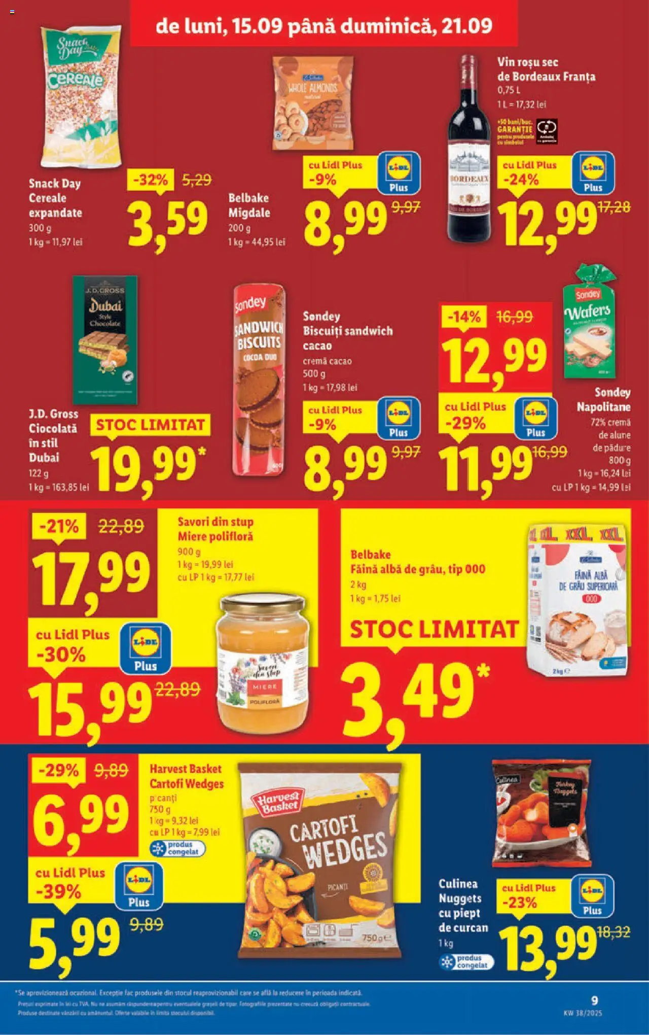 Catalog LIDL 15 - 20 Septembrie 2025 | Pagina 9 | Produse: Napolitane, Cremă, Cacao, Cartofi