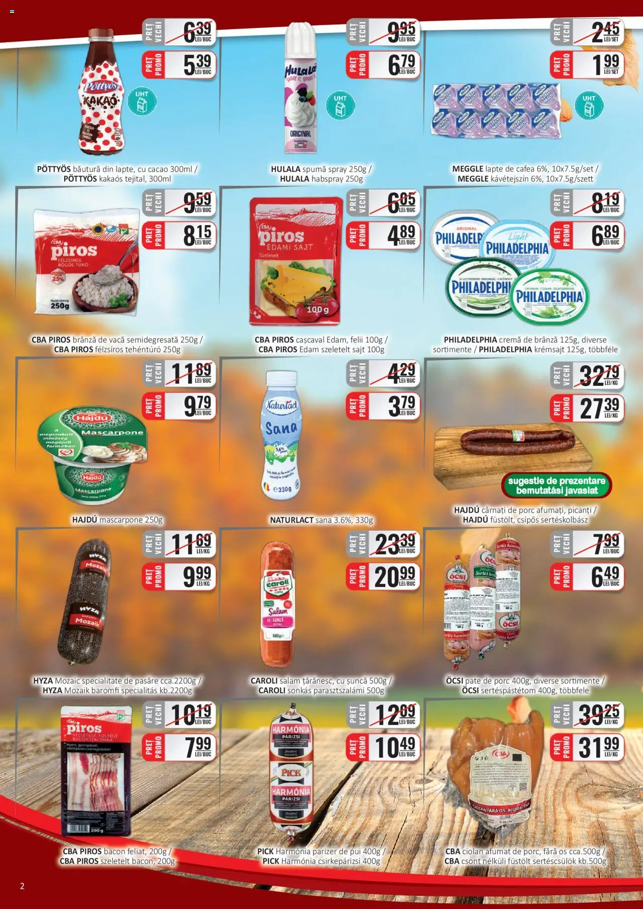 Catalog CBA 16 - 29 Septembrie 2025 | Pagina 2 | Produse: Cremă, Șuncă, Cremă de brânză, Cârnați