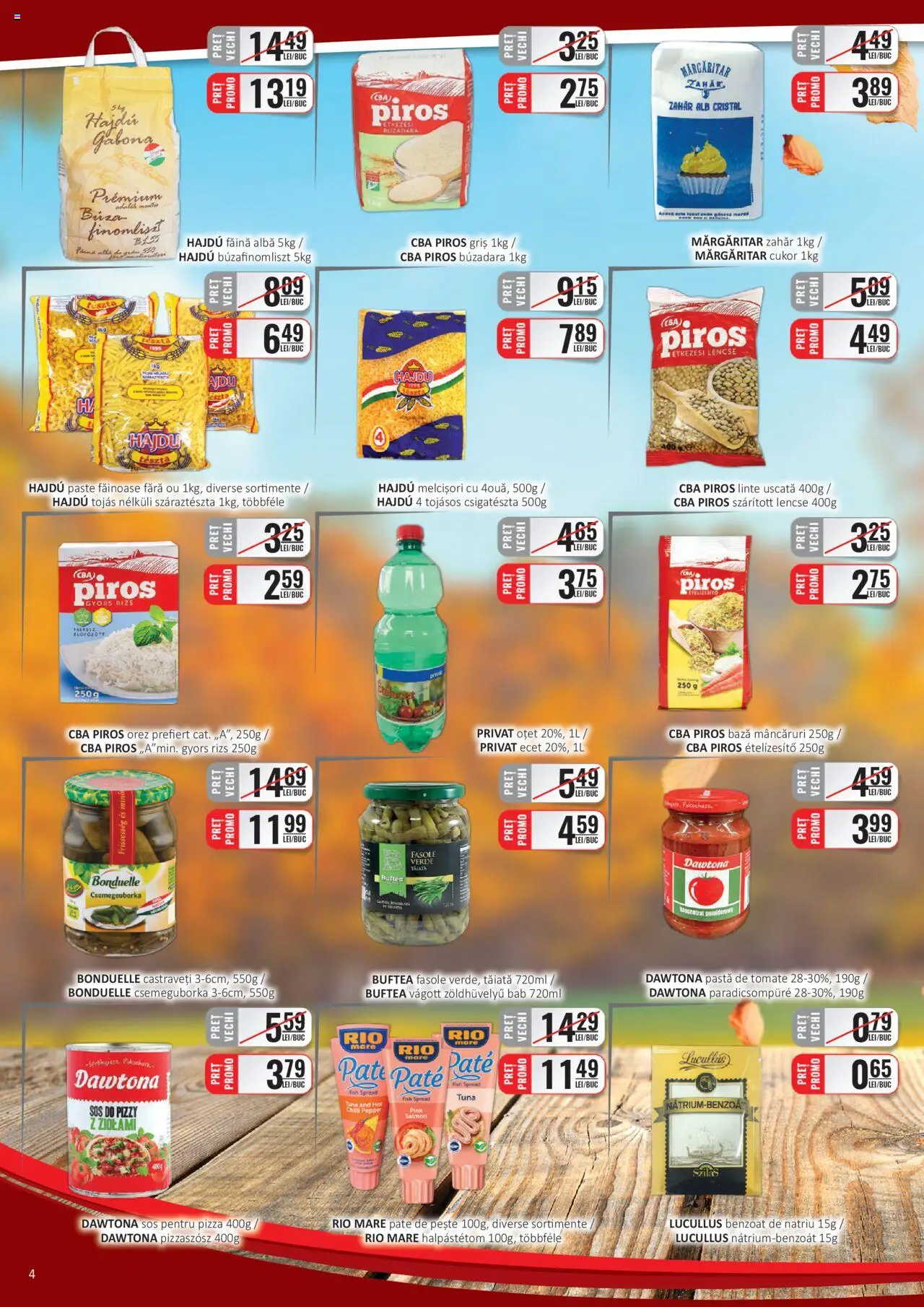 Catalog CBA 16 - 29 Septembrie 2025 | Pagina 4 | Produse: Pastă de tomate, Oțet, Orez, Sos