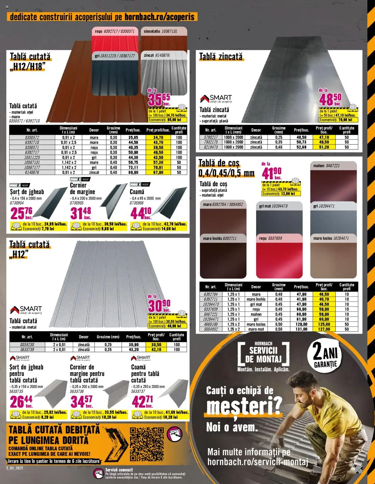 Catalog Hornbach 15 Septembrie - 13 Octombrie 2025 | Pagina 5 | Produse: Șort, Tablă, Coș