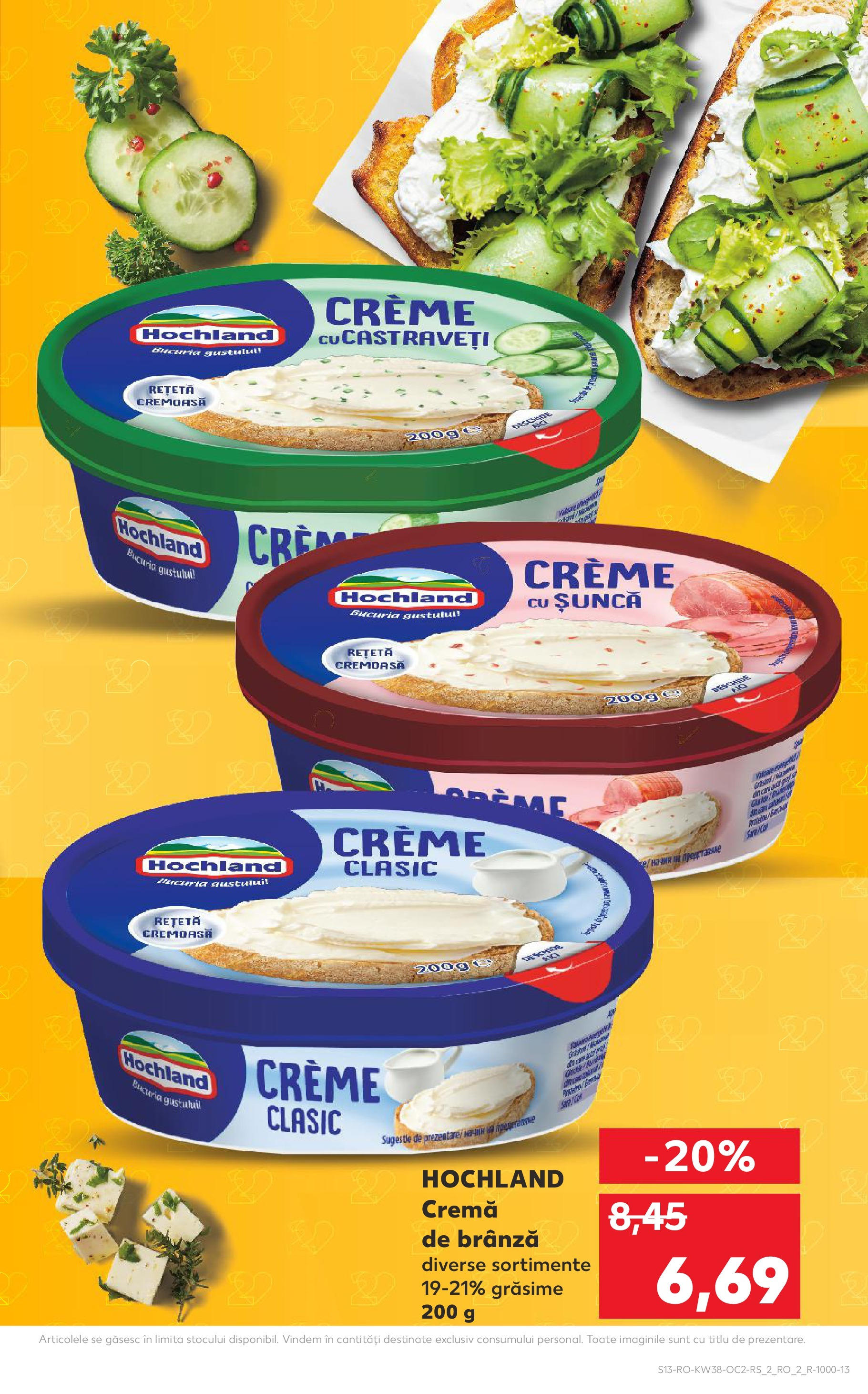 Catalog Kaufland 17 - 22 Septembrie 2025 | Pagina 13 | Produse: Brânză, Cremă, Șuncă, Cremă de brânză