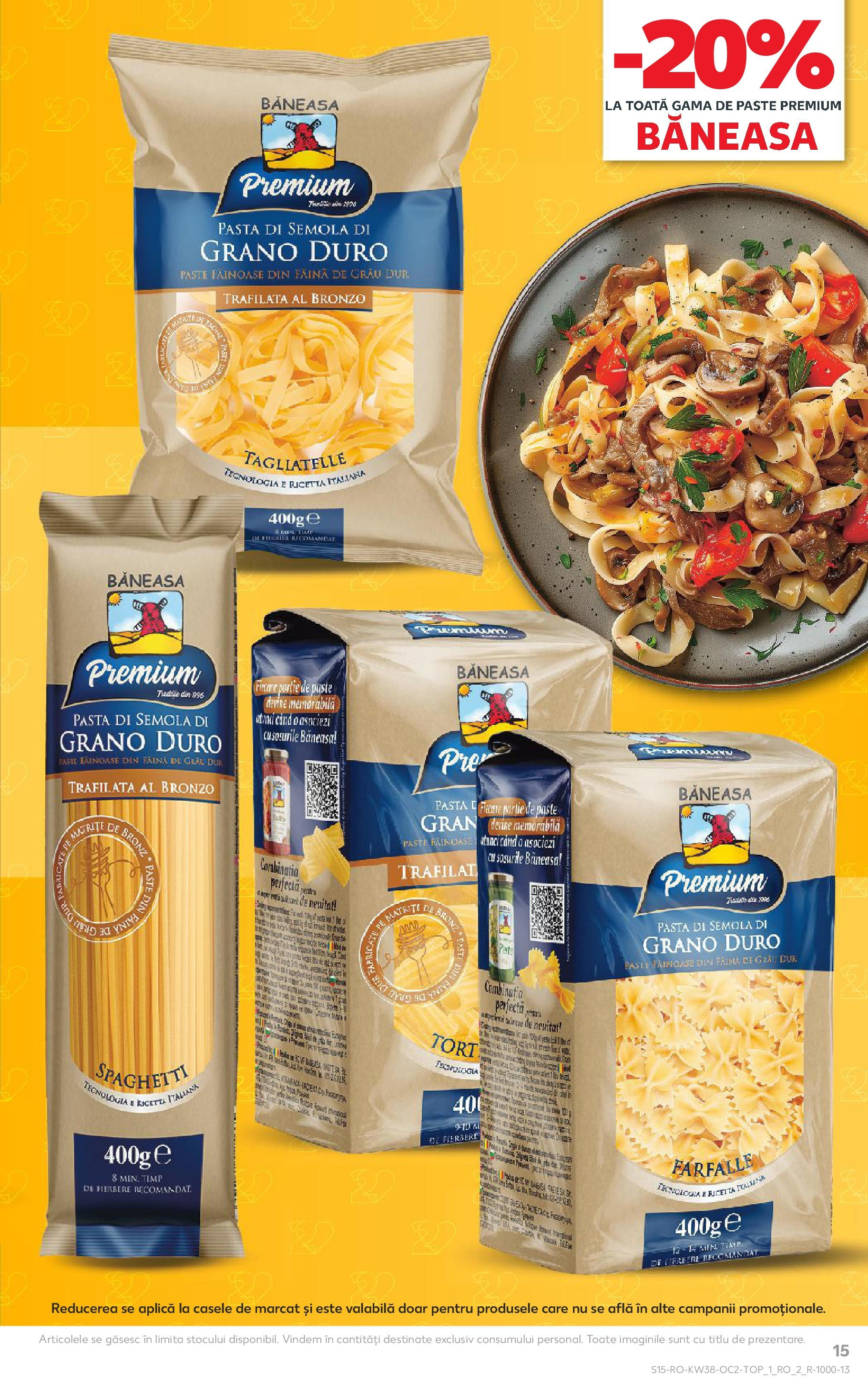 Catalog Kaufland 17 - 22 Septembrie 2025 | Pagina 15 | Produse: Tort, Făină, Paste