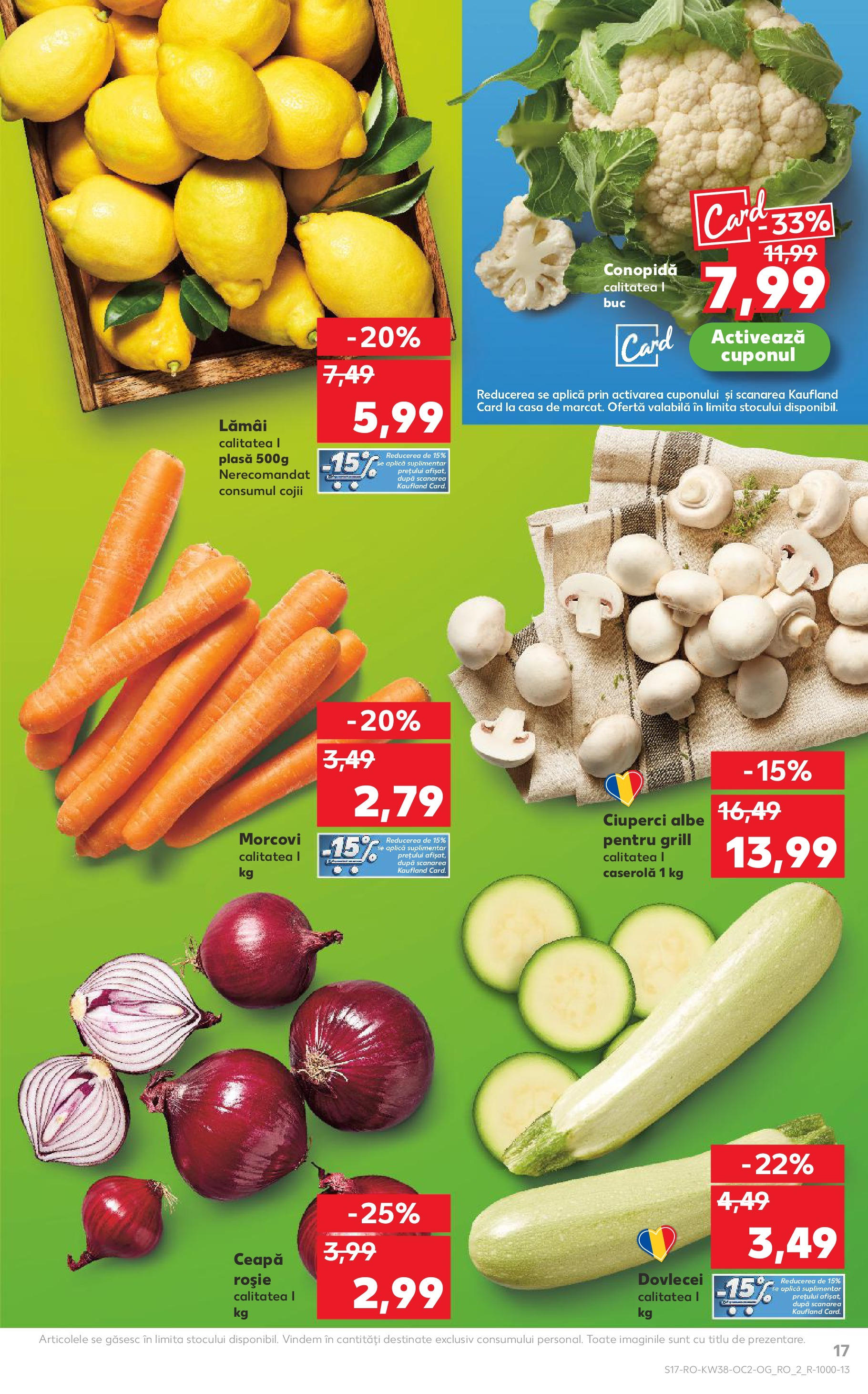 Catalog Kaufland 17 - 22 Septembrie 2025 | Pagina 17 | Produse: Conopidă, Ciuperci, Morcovi, Ceapă