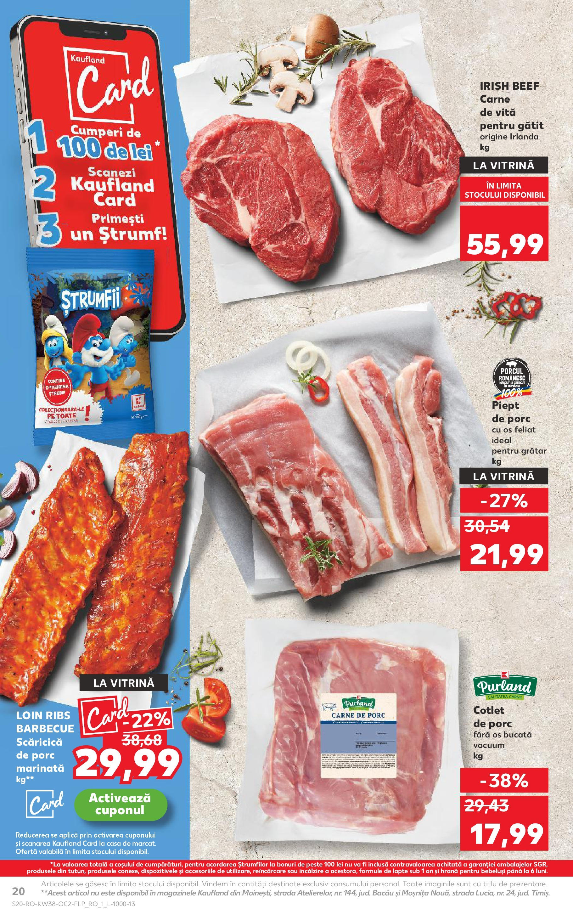Catalog Kaufland 17 - 22 Septembrie 2025 | Pagina 20 | Produse: Vitrină, Lapte, Carne De Porc, Carne De Vită