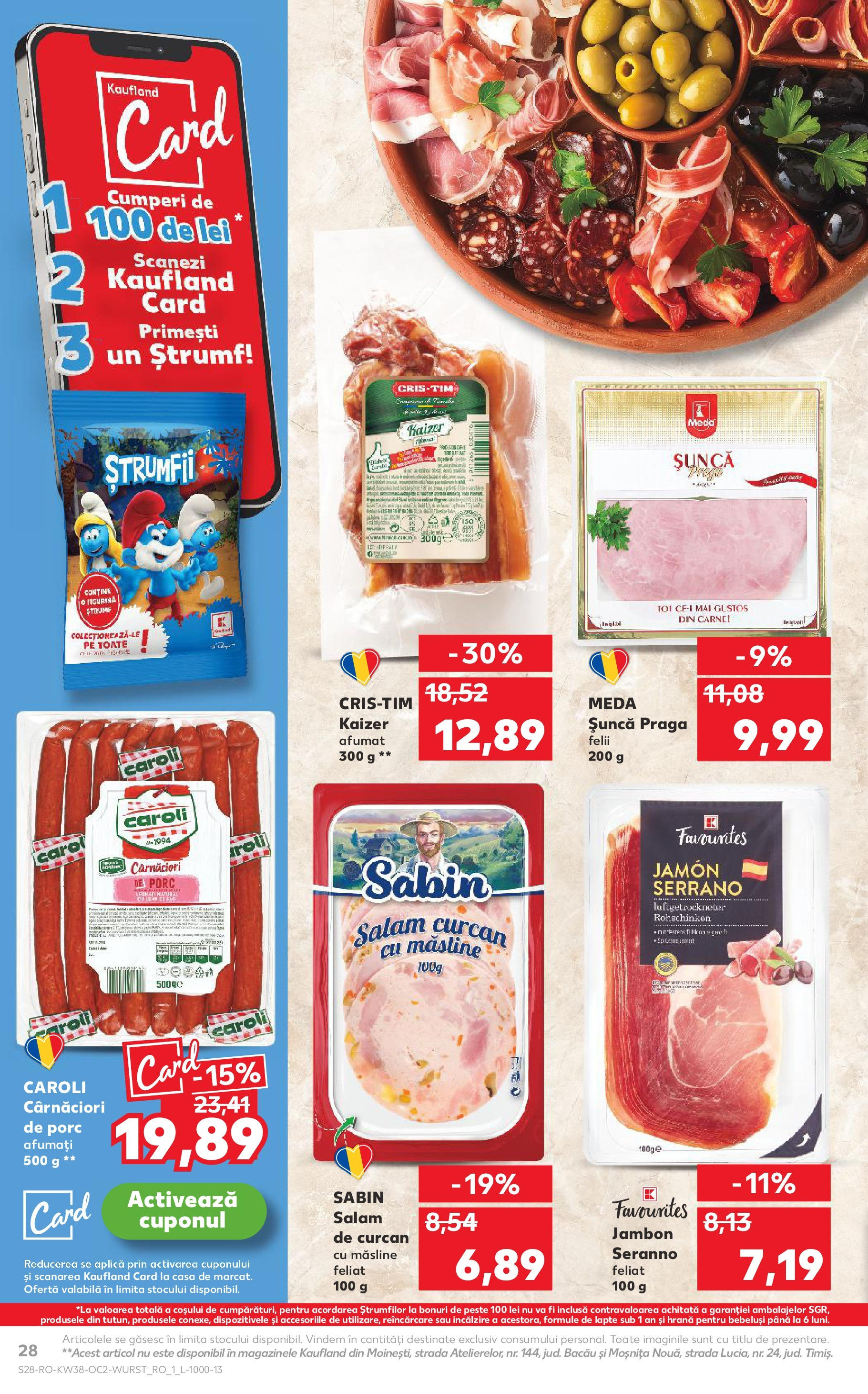 Catalog Kaufland 17 - 22 Septembrie 2025 | Pagina 28 | Produse: Lapte, Salam, Șuncă, Pește