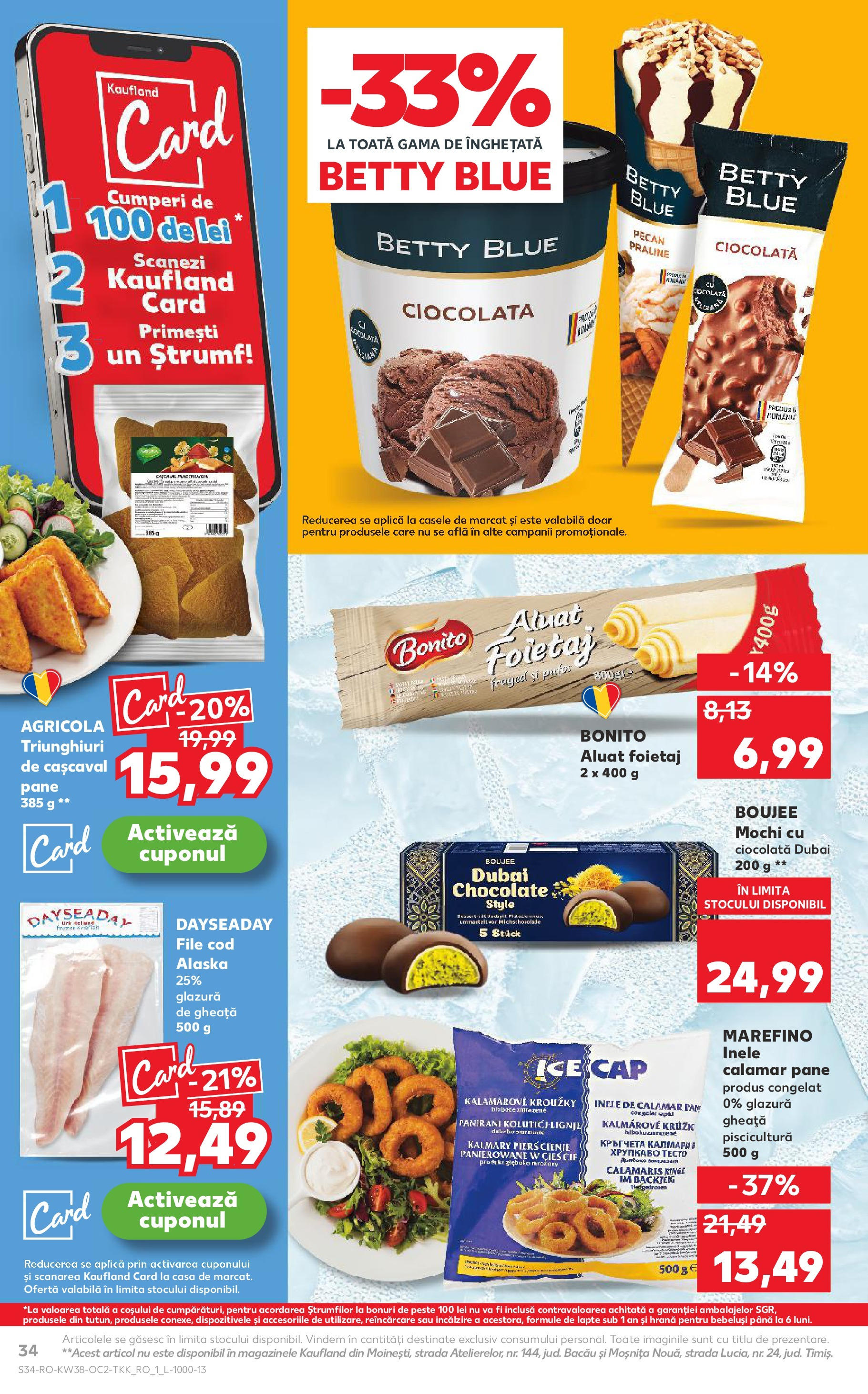 Catalog Kaufland 17 - 22 Septembrie 2025 | Pagina 34 | Produse: Delgeç, Cașcaval, Lapte, Înghețată