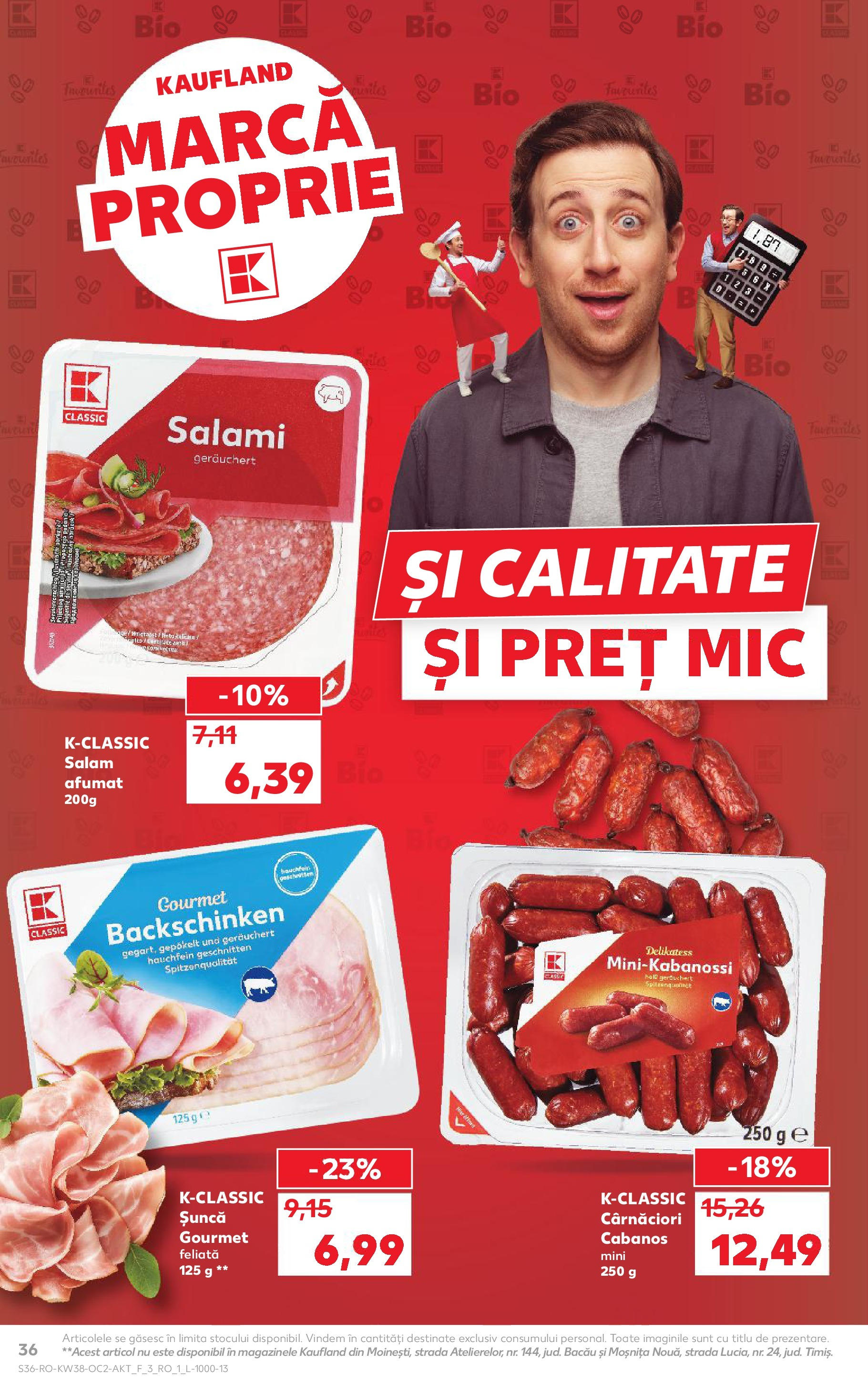 Catalog Kaufland 17 - 22 Septembrie 2025 | Pagina 36 | Produse: Şerit ödül, Salam, Șuncă
