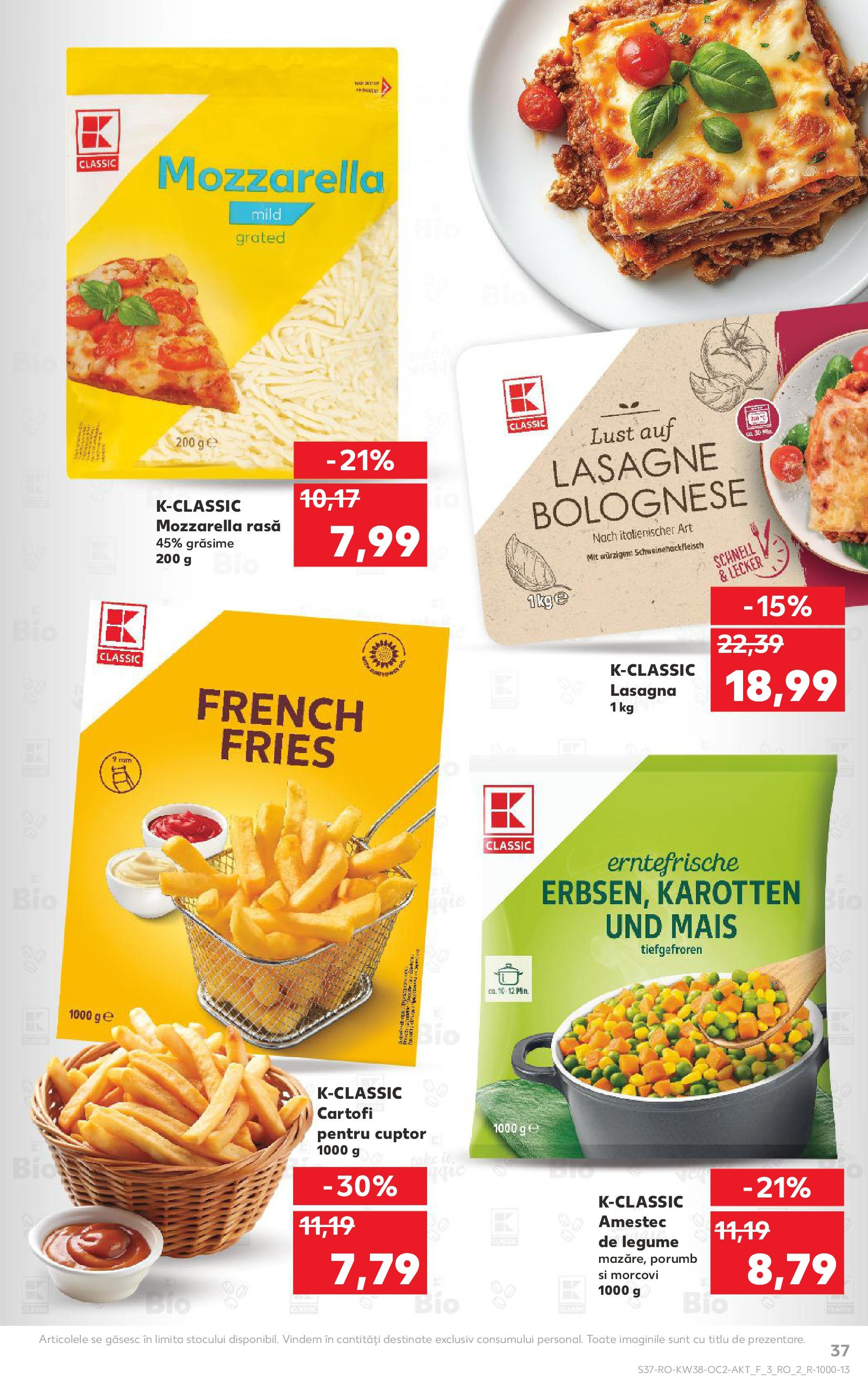Catalog Kaufland 17 - 22 Septembrie 2025 | Pagina 37 | Produse: Cuptor, Lasagna, Morcovi, Porumb