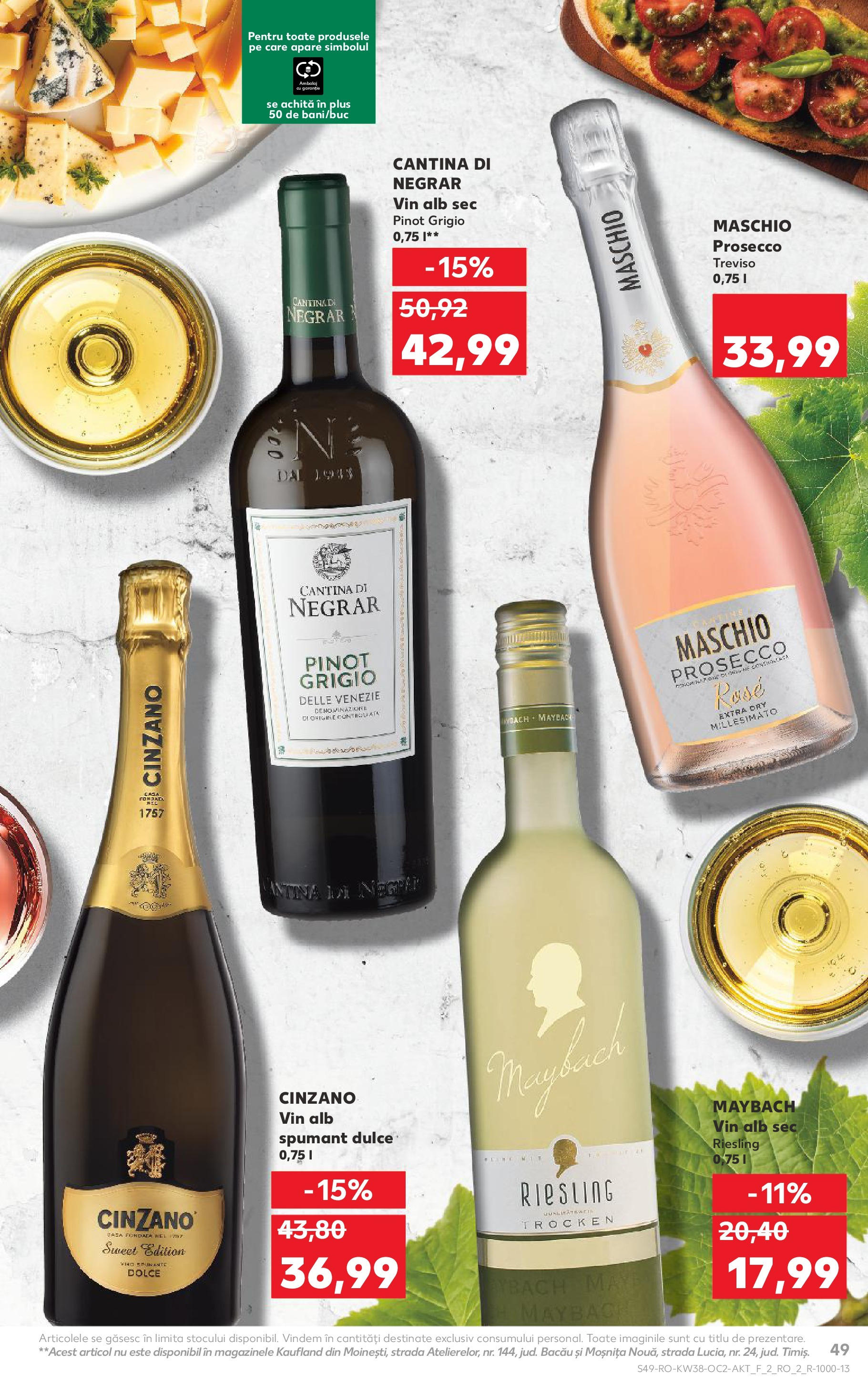 Catalog Kaufland 17 - 22 Septembrie 2025 | Pagina 49 | Produse: Prosecco, Vin