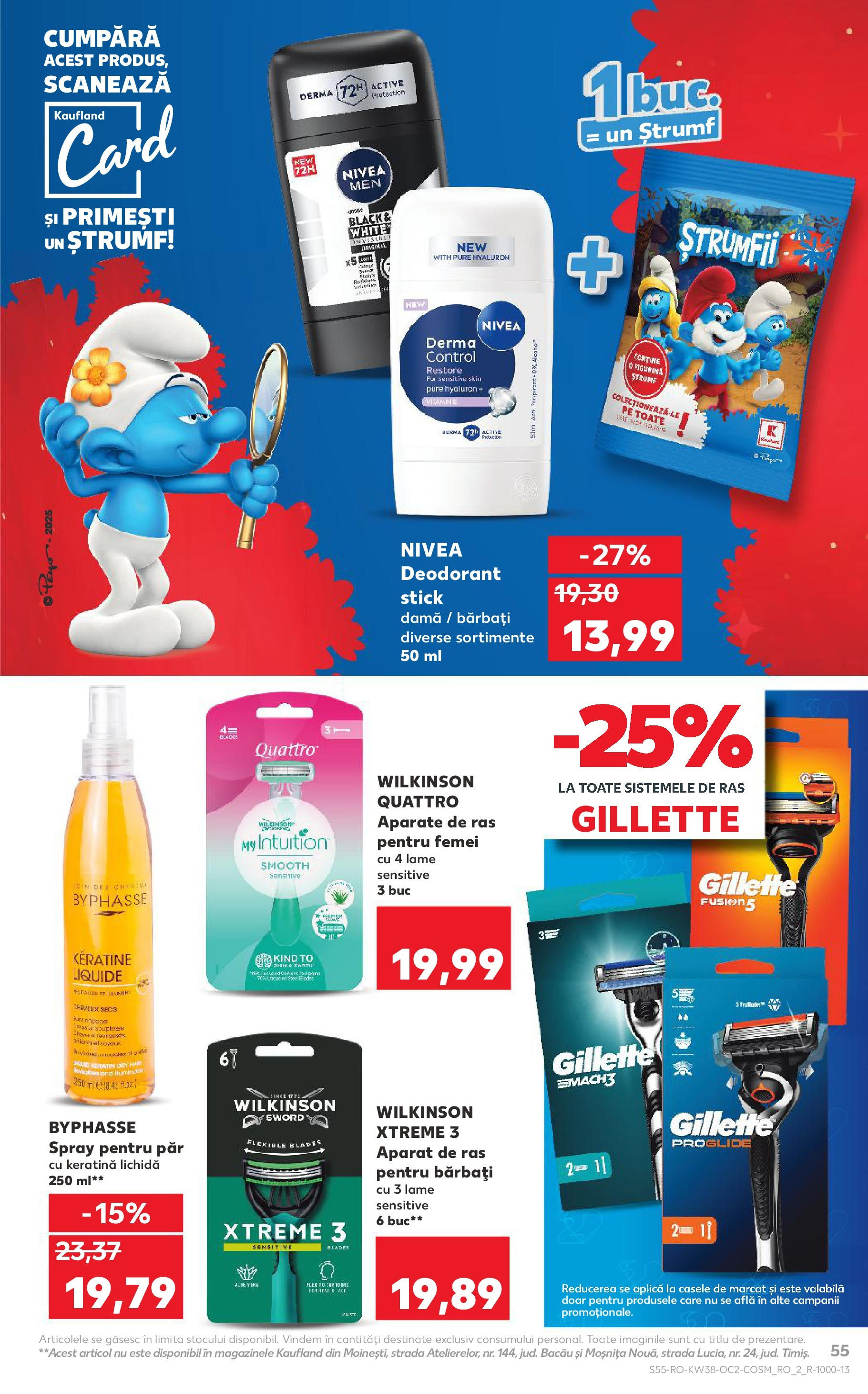 Catalog Kaufland 17 - 22 Septembrie 2025 | Pagina 55 | Produse: Aparat De Ras, Deodorant