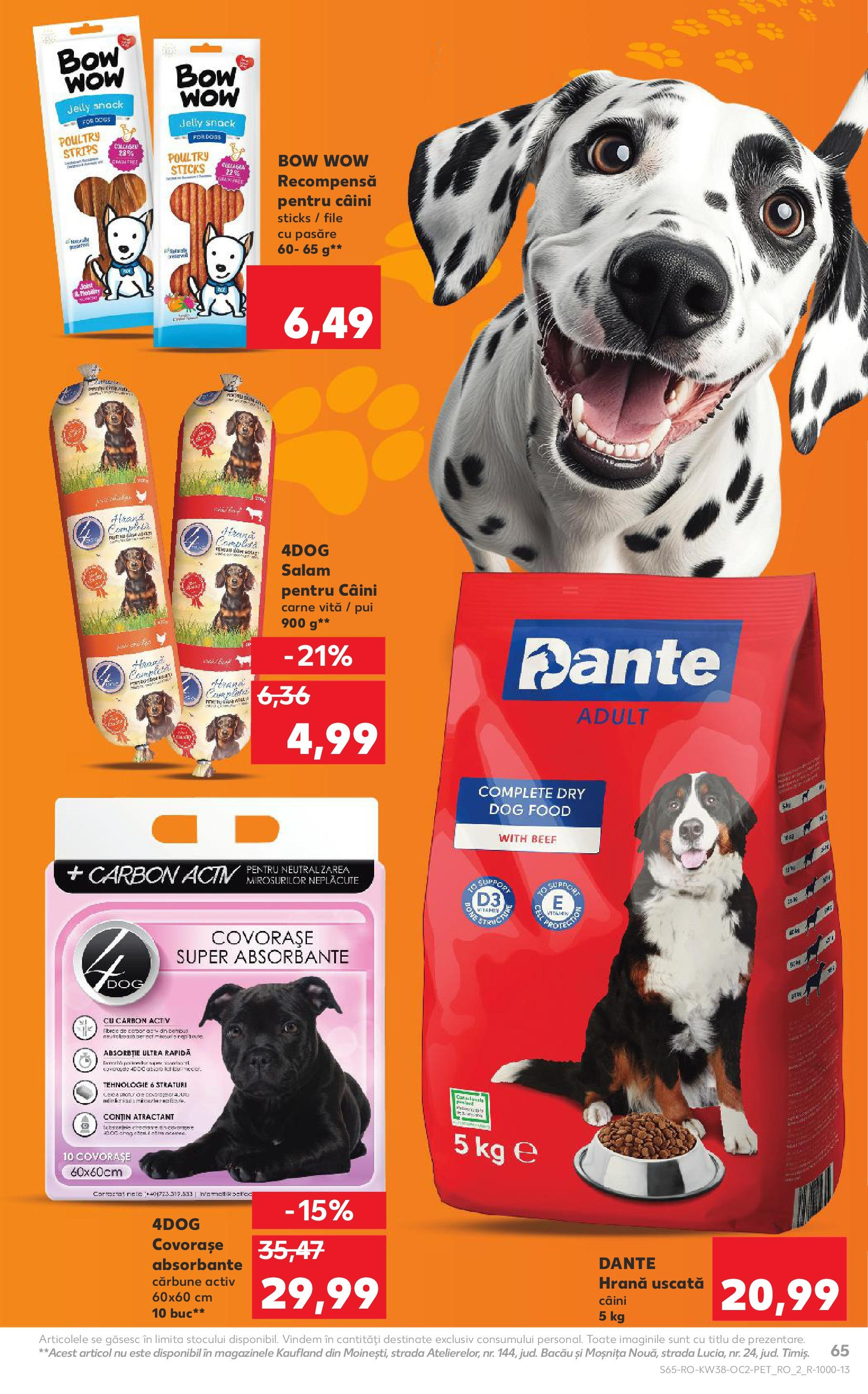 Catalog Kaufland 17 - 22 Septembrie 2025 | Pagina 65 | Produse: Hacıyatmaz Kedi Oyuncağı, Salam, Absorbante