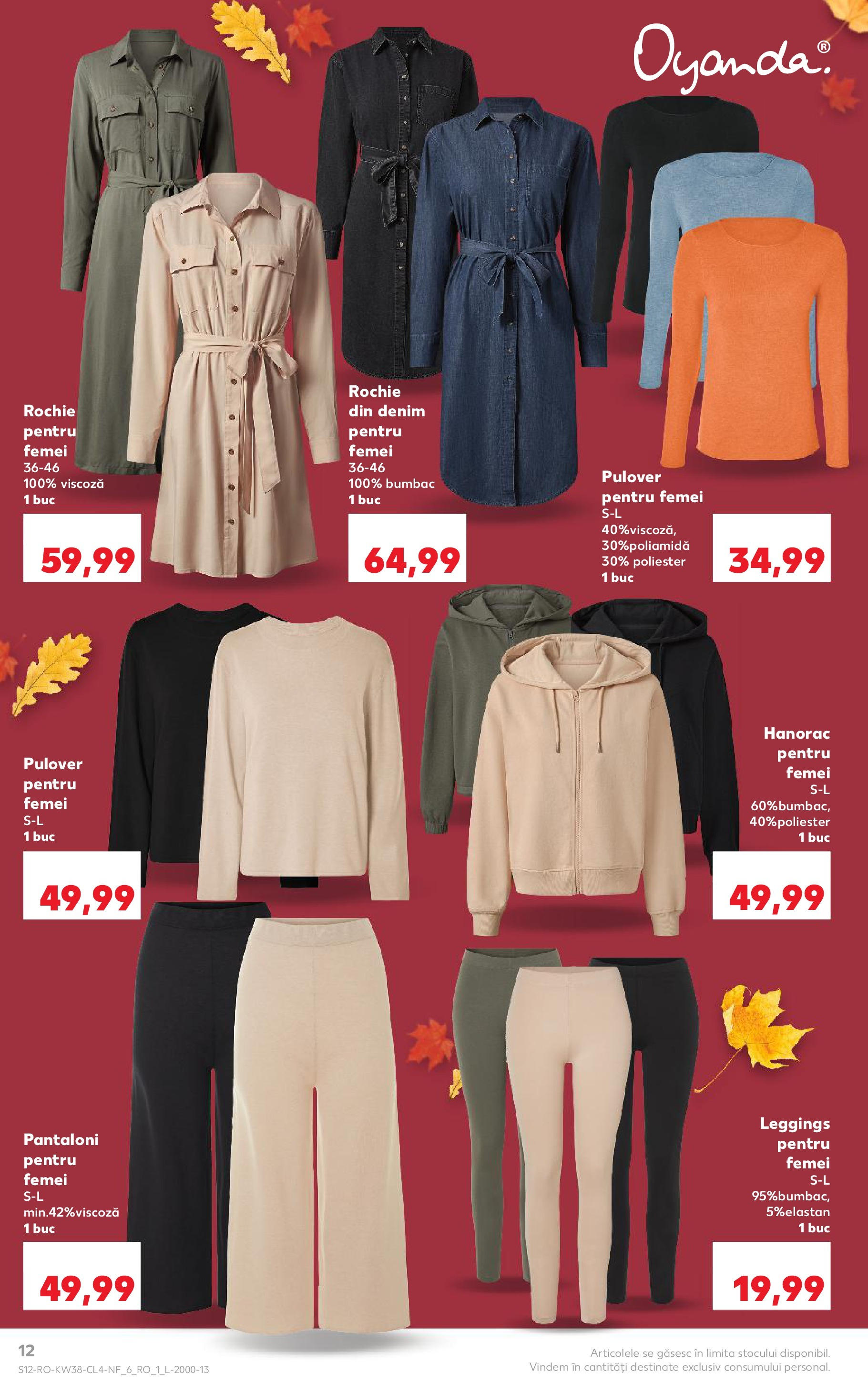 Catalog Kaufland 17 - 22 Septembrie 2025 | Pagina 12 | Produse: Rochie, Pulover, Pantaloni, Keşe