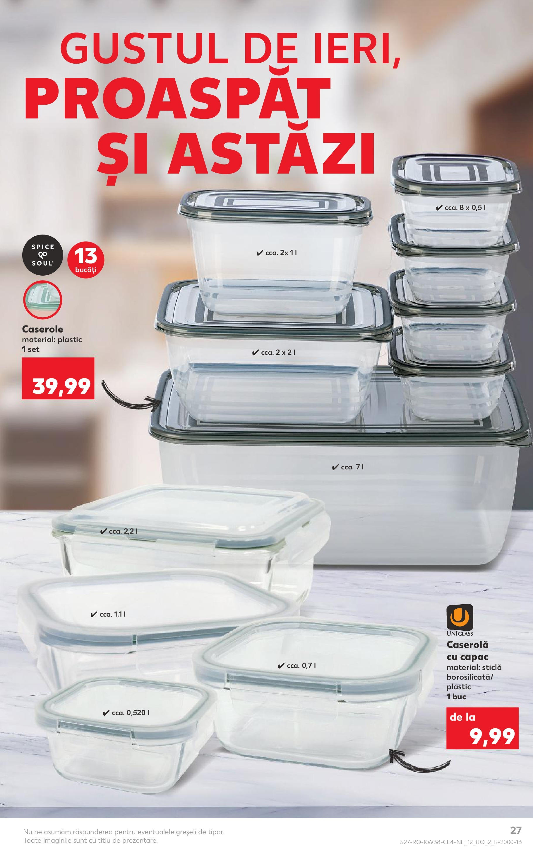 Catalog Kaufland 17 - 22 Septembrie 2025 | Pagina 27 | Produse: Caserole