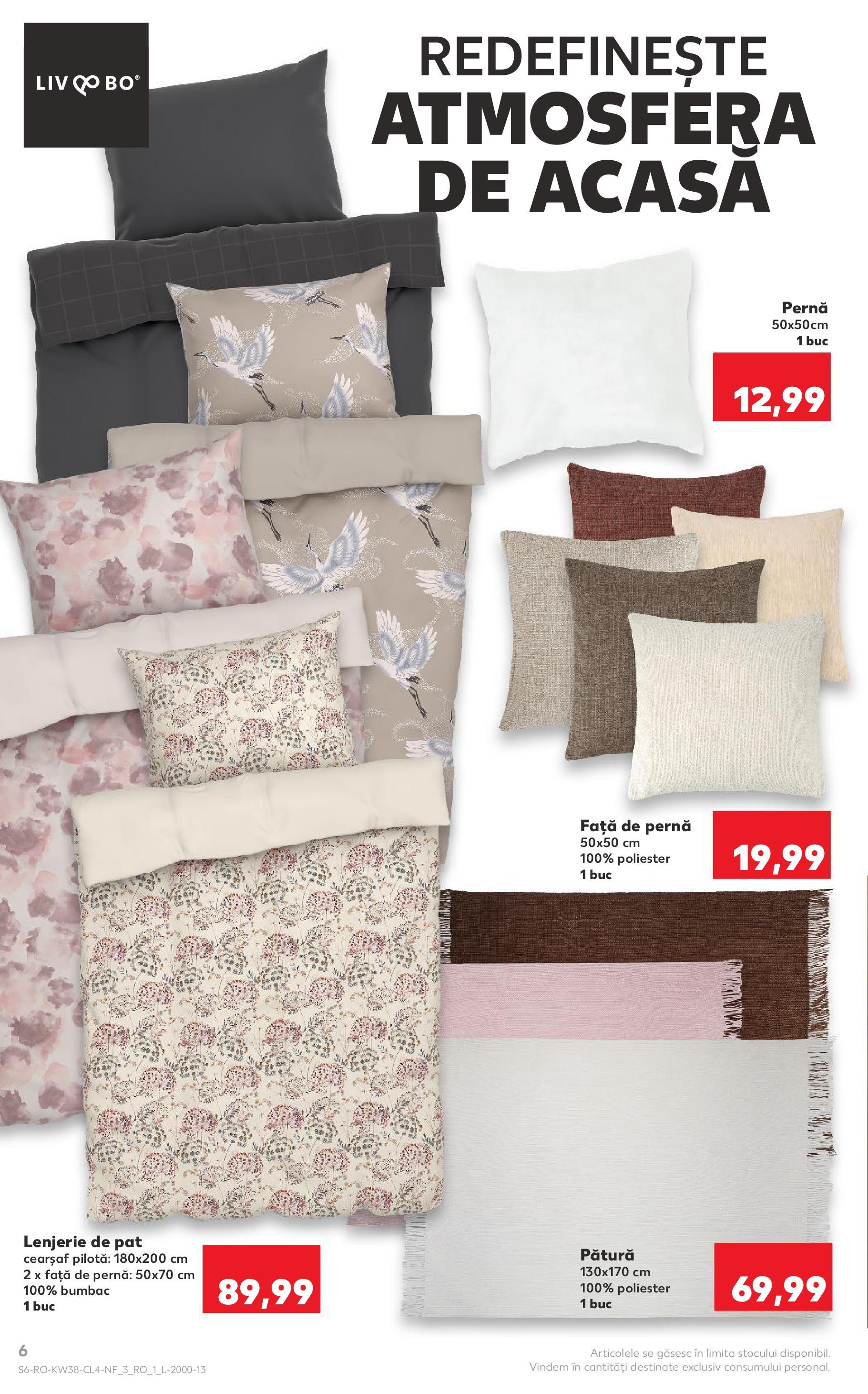 Catalog Kaufland 17 - 22 Septembrie 2025 | Pagina 6 | Produse: Pat, Lenjerie de pat, Pătură, Pilotă