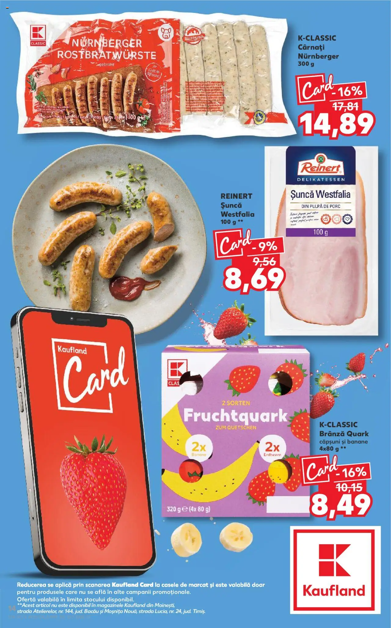Catalog Kaufland 17 - 22 Septembrie 2025 | Pagina 14 | Produse: Brânză, Banane, Căpșuni, Cârnați