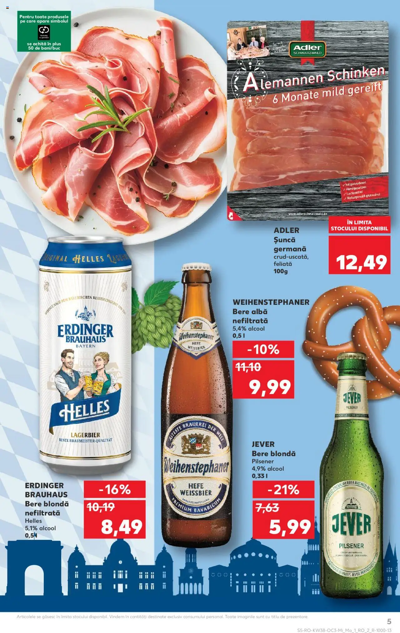 Catalog Kaufland 17 - 22 Septembrie 2025 | Pagina 5 | Produse: Șuncă, Bere