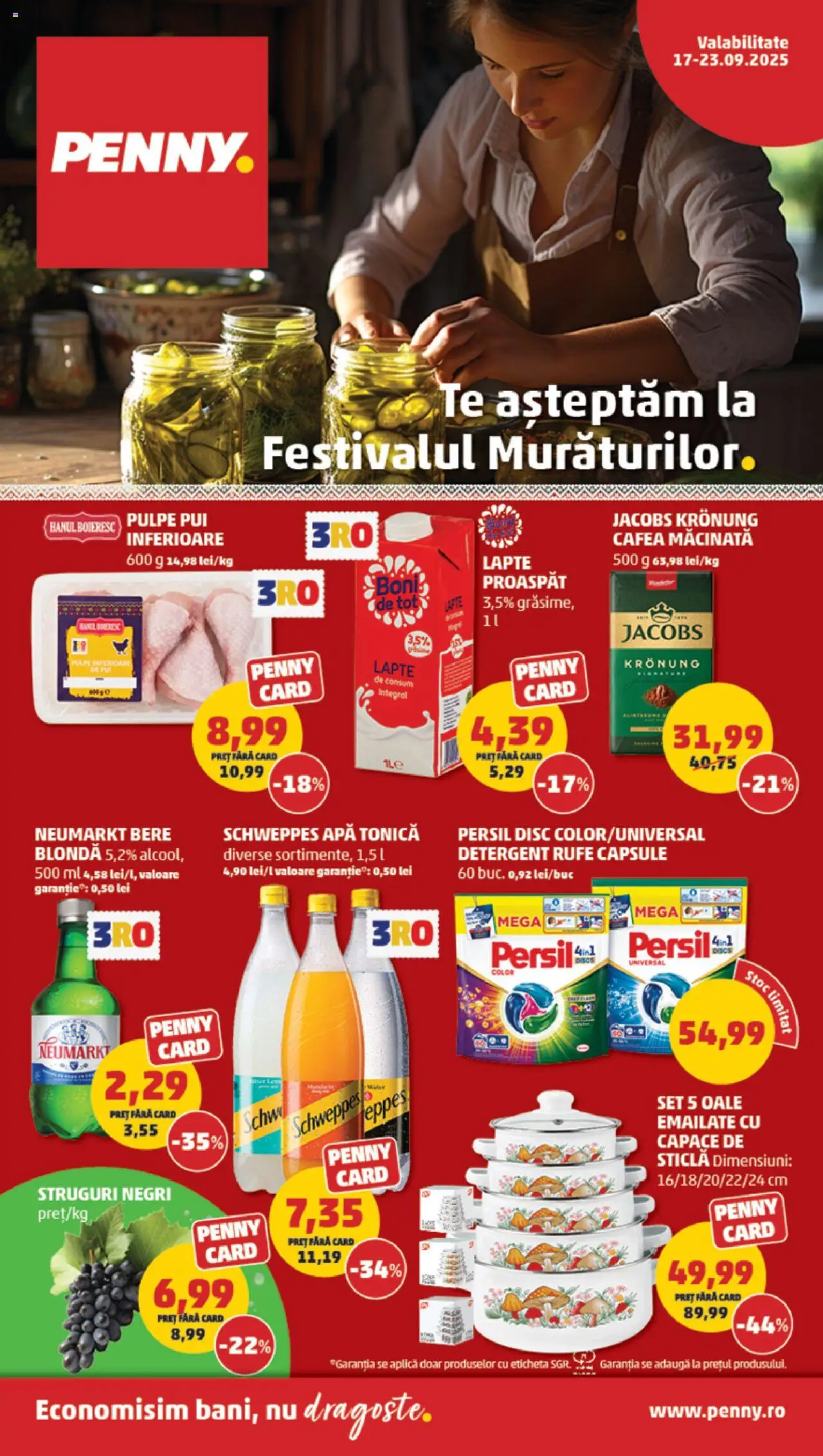 Catalog PENNY Market 17 - 22 Septembrie 2025 | Pagina 1 | Produse: Struguri, Hacıyatmaz Kedi Oyuncağı, Lapte, Bere