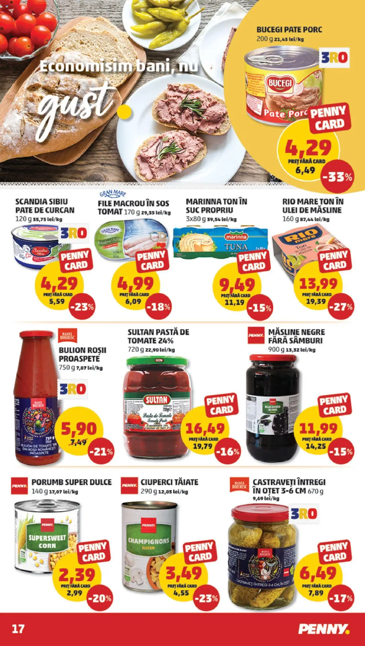 Catalog PENNY Market 17 - 22 Septembrie 2025 | Pagina 17 | Produse: Ciuperci, Pastă de tomate, Oțet, Castraveți