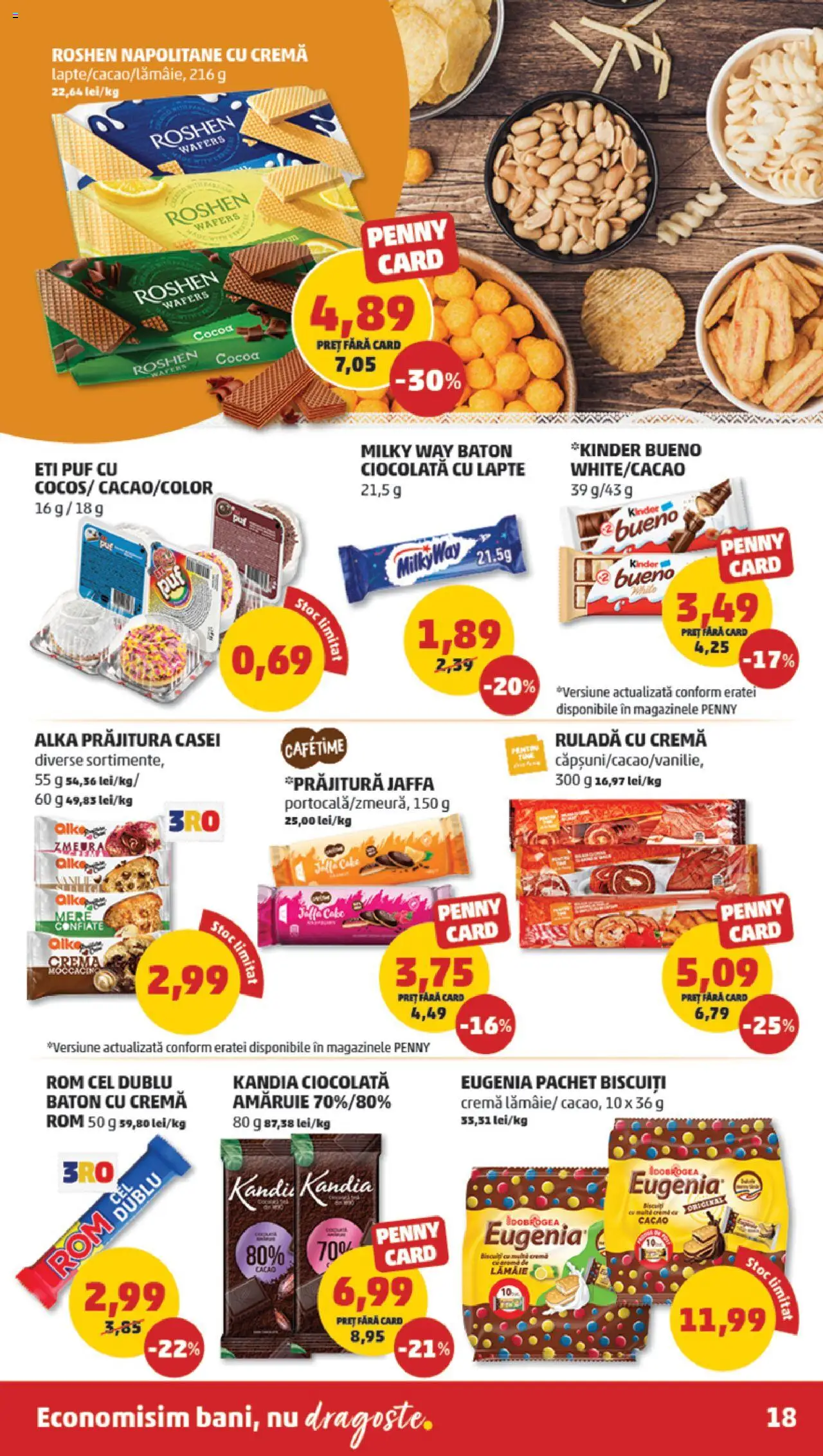 Catalog PENNY Market 17 - 22 Septembrie 2025 | Pagina 18 | Produse: Napolitane, Cremă, Rom, Biscuiți