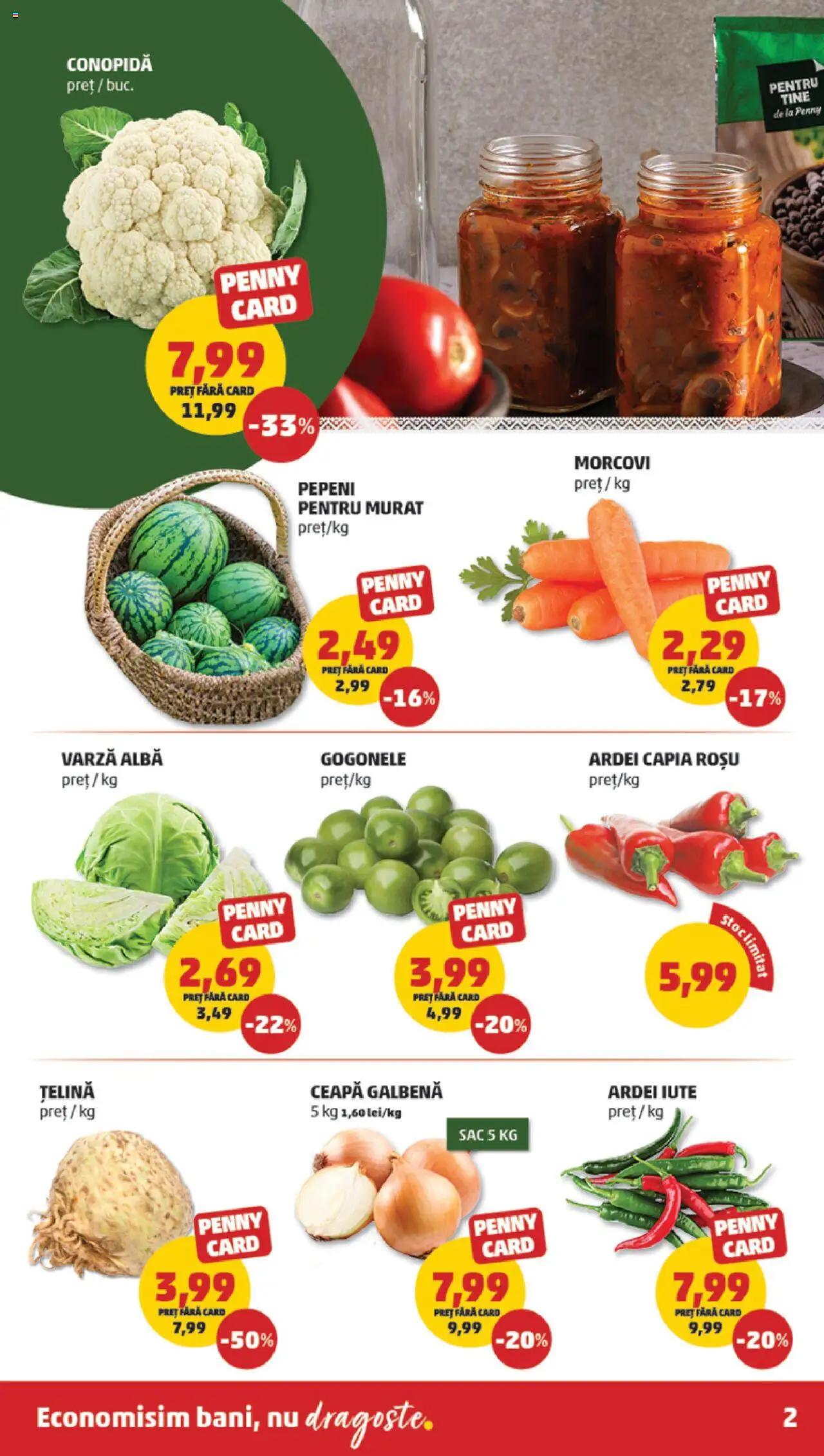 Catalog PENNY Market 17 - 22 Septembrie 2025 | Pagina 2 | Produse: Conopidă, Ardei, Morcovi, Ceapă