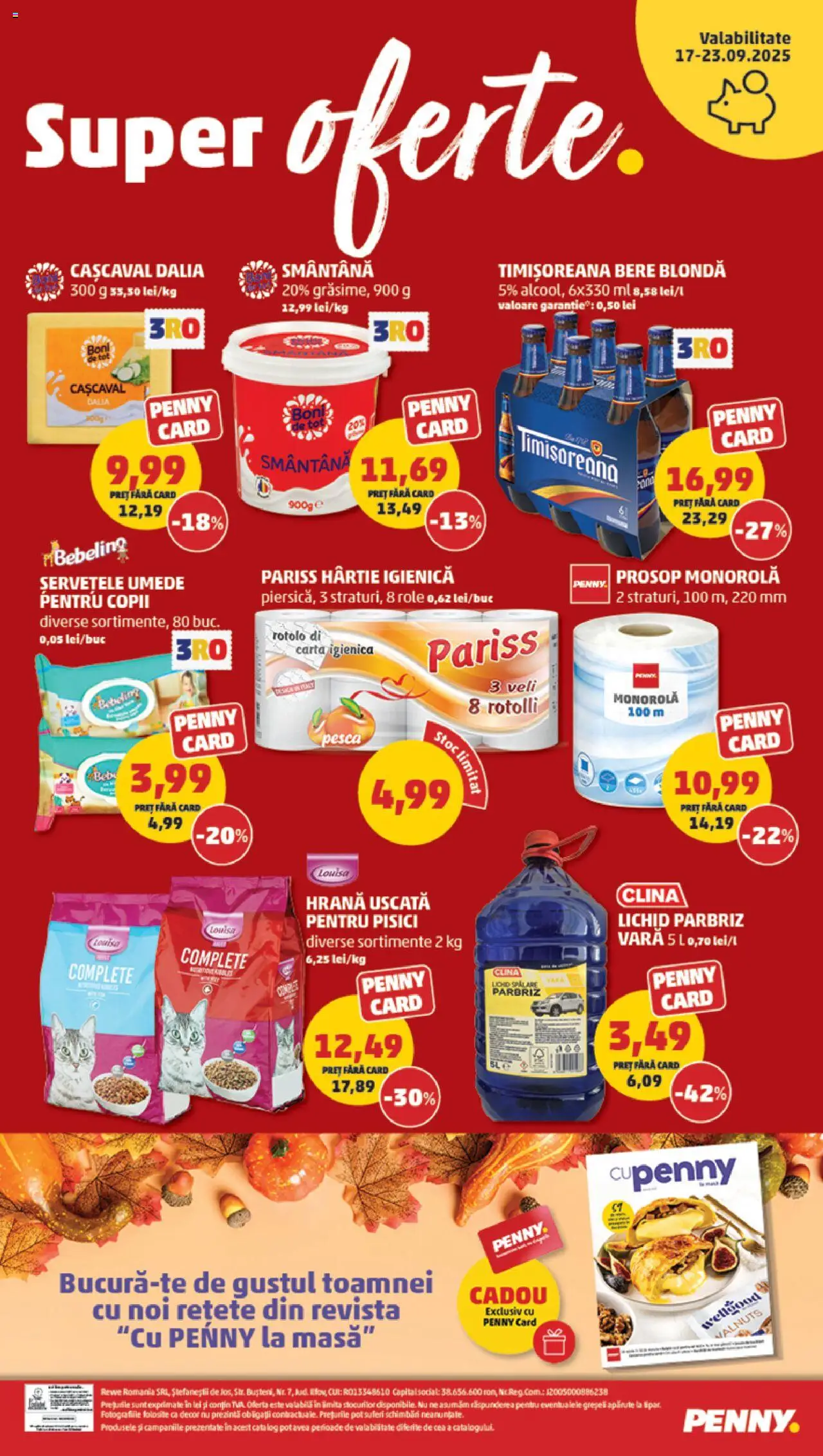 Catalog PENNY Market 17 - 22 Septembrie 2025 | Pagina 24 | Produse: Prosop monorolă, Cașcaval, Bere, Șervețele umede