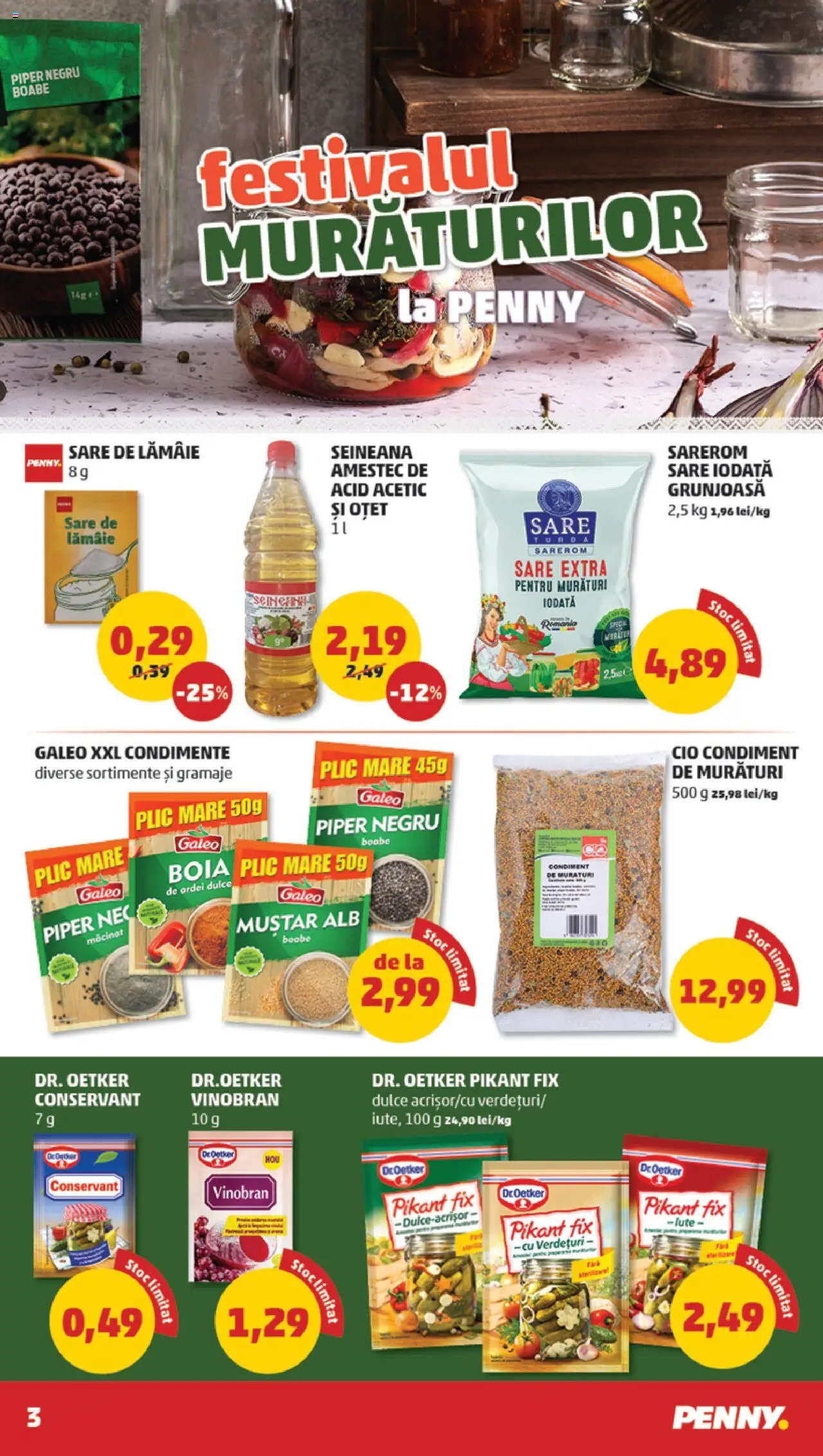 Catalog PENNY Market 17 - 22 Septembrie 2025 | Pagina 3 | Produse: Ardei, Oțet, Muștar, Piper