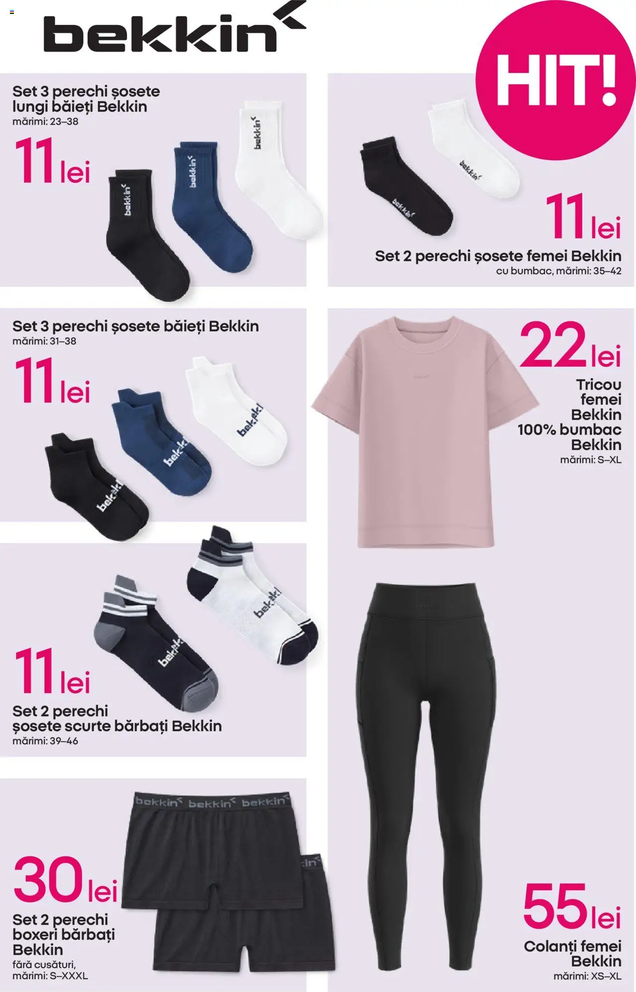 Catalog Pepco 18 - 23 Septembrie 2025 | Pagina 5 | Produse: Tricou, Șosete, Colanți, Boxeri
