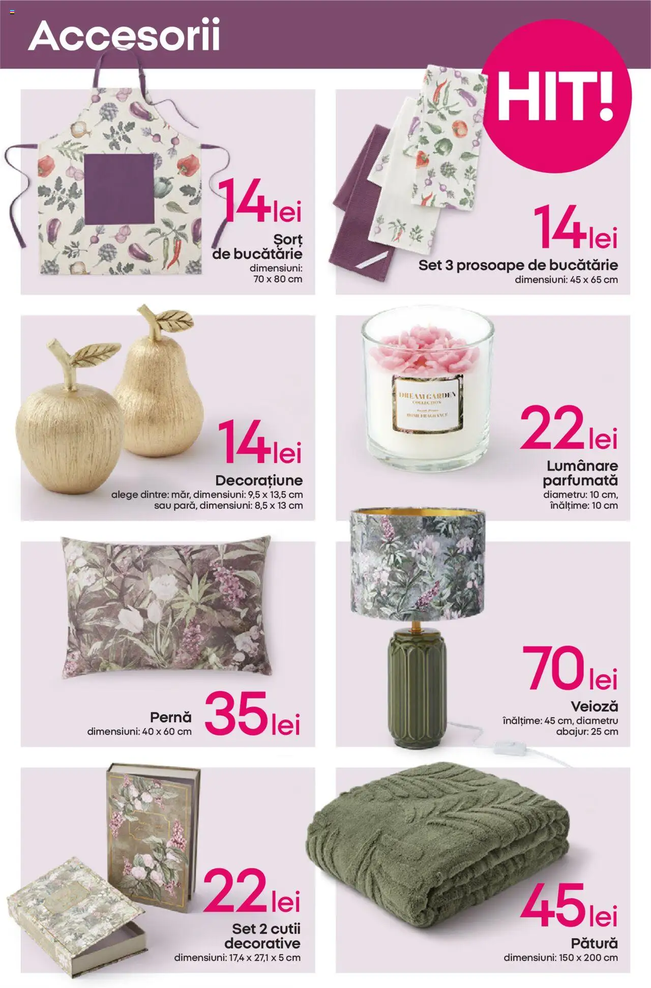 Catalog Pepco 18 - 23 Septembrie 2025 | Pagina 9 | Produse: Șort, Prosoape de bucătărie, Lumânare, Veioză