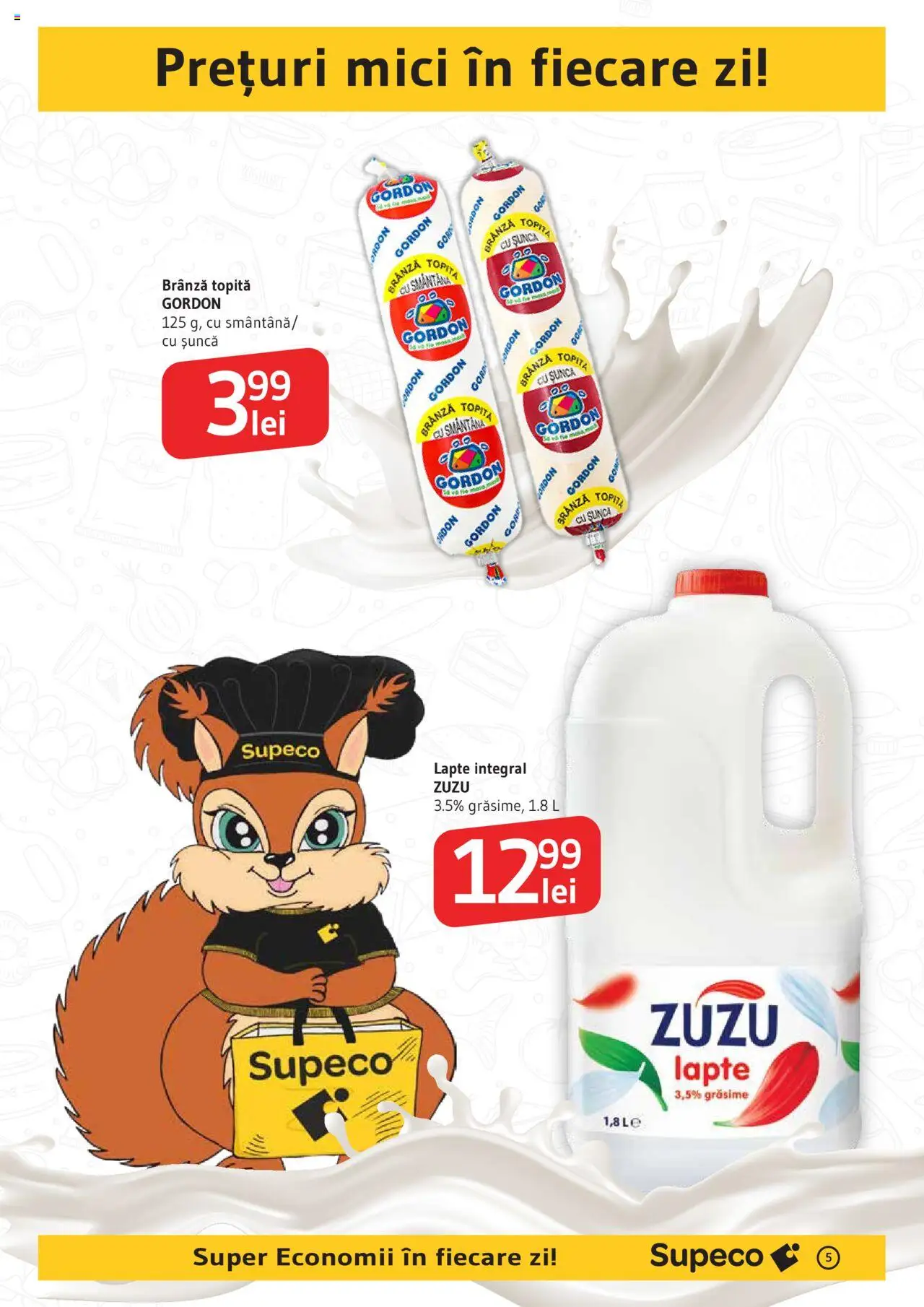 Catalog Supeco 18 - 30 Septembrie 2025 | Pagina 5 | Produse: Mici, Lapte, Brânză, Șuncă