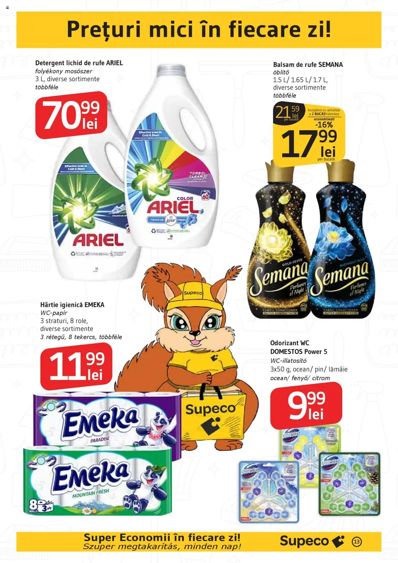 Catalog Supeco 18 - 30 Septembrie 2025 | Pagina 13 | Produse: Mici, Balsam, Balsam de rufe, Lămâie