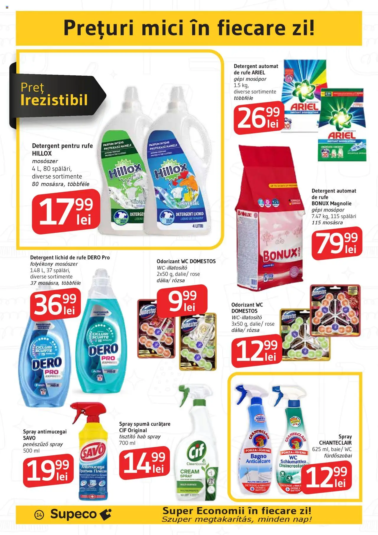 Catalog Supeco 18 - 30 Septembrie 2025 | Pagina 14 | Produse: Kedi Ödül Oyuncakları, Mici, Parfum, Detergent