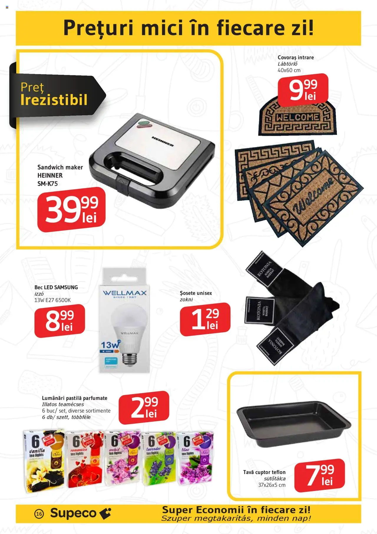 Catalog Supeco 18 - 30 Septembrie 2025 | Pagina 16 | Produse: Bec, Cuptor, Șosete, Bisiklet Aparatları