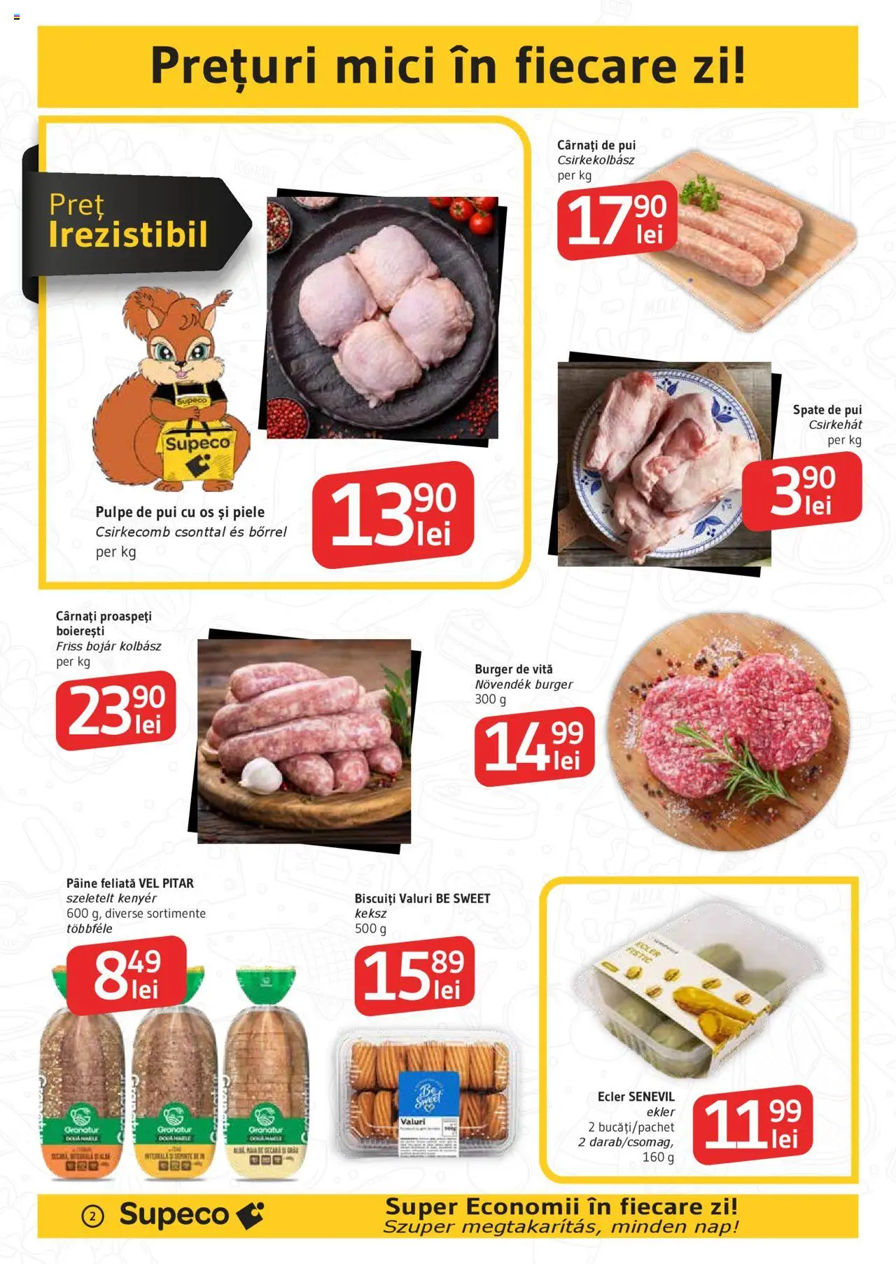 Catalog Supeco 18 - 30 Septembrie 2025 | Pagina 2 | Produse: Mici, Fistic, Burger, Cârnați