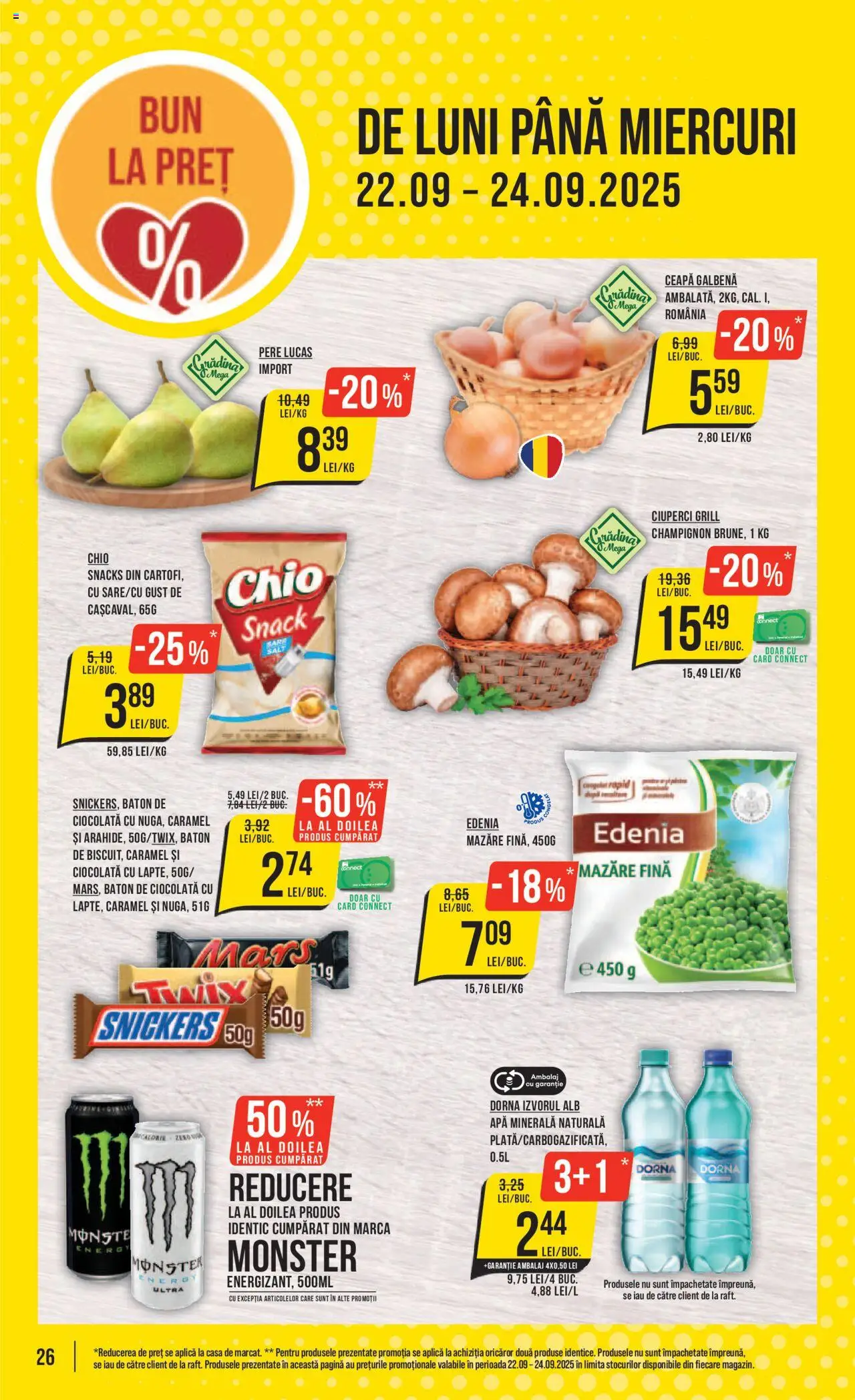 Catalog Mega Image 18 - 23 Septembrie 2025 | Pagina 26 | Produse: Grill, Ceapă galbenă, Ciuperci, Ceapă