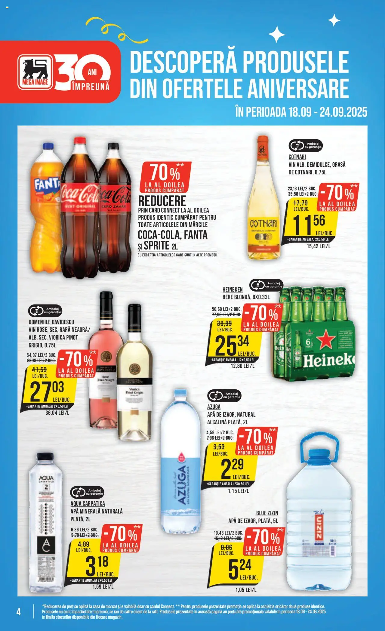 Catalog Mega Image 18 - 23 Septembrie 2025 | Pagina 4 | Produse: Vin, Bere, Apă, Zahăr