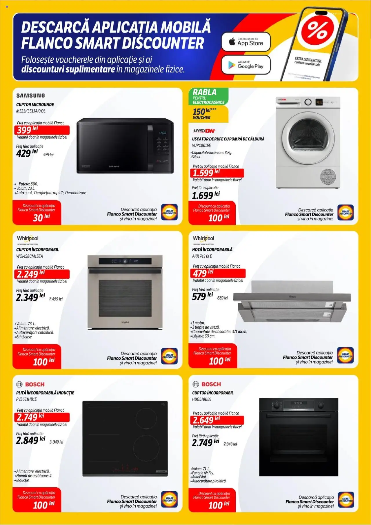 Catalog Flanco 18 - 23 Septembrie 2025 | Pagina 11 | Produse: Hotă, Uscător, Cuptor, Plită