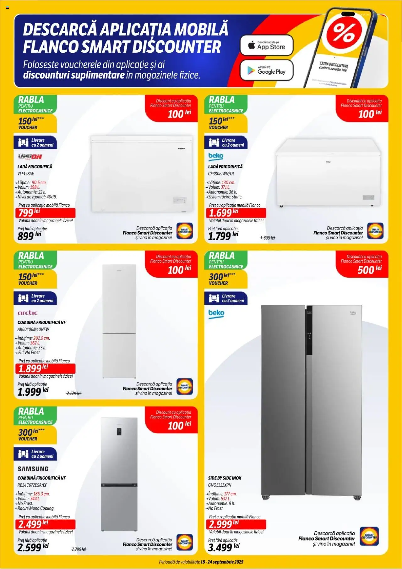 Catalog Flanco 18 - 23 Septembrie 2025 | Pagina 12 | Produse: Combină frigorifică, Ladă frigorifică