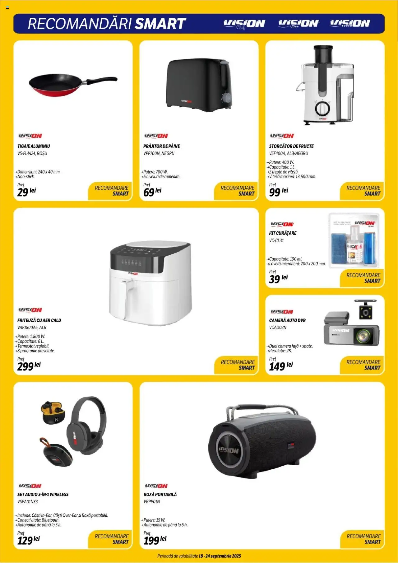 Catalog Flanco 18 - 23 Septembrie 2025 | Pagina 18 | Produse: Cameră auto, Storcător, Friteuză, Boxă portabilă