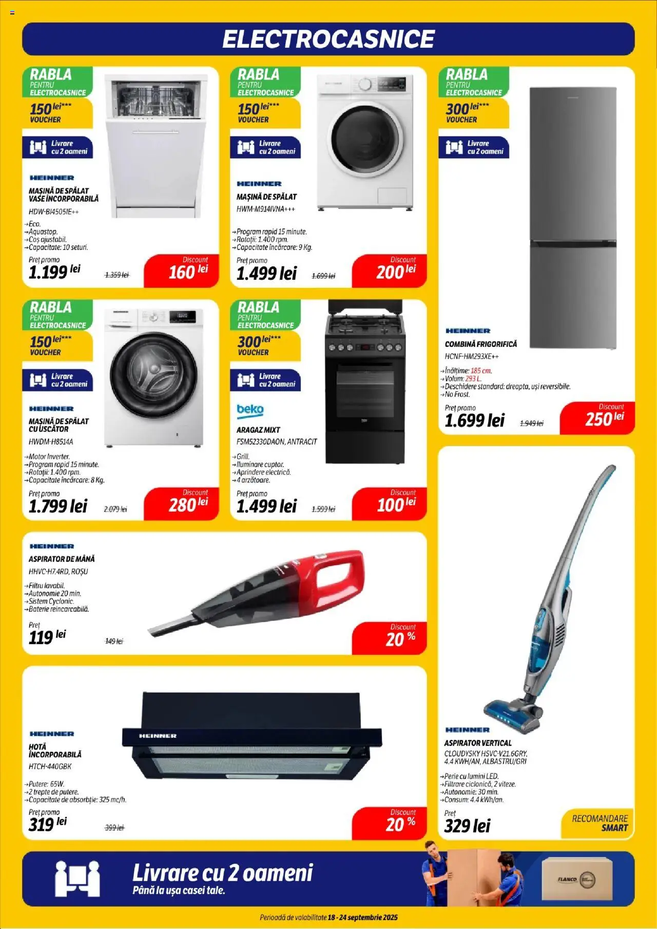 Catalog Flanco 18 - 23 Septembrie 2025 | Pagina 6 | Produse: Uscător, Aragaz, Aspirator, Combină frigorifică