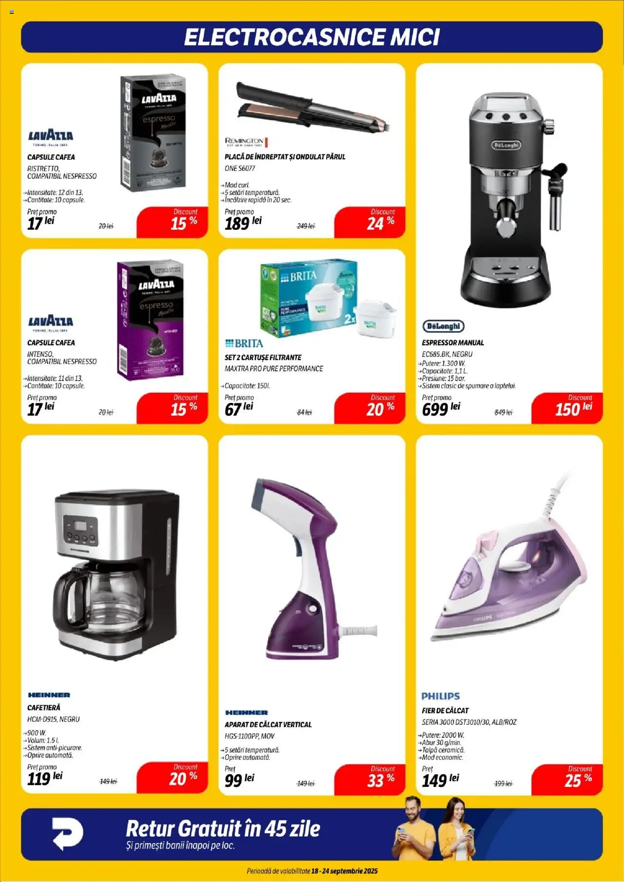 Catalog Flanco 18 - 23 Septembrie 2025 | Pagina 8 | Produse: Fier de călcat, Cafetieră, Mici, Cafea