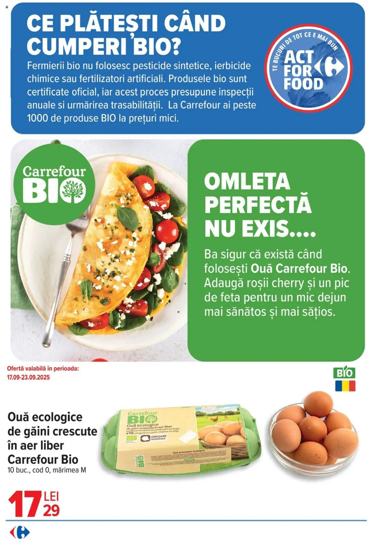 Catalog Carrefour 17 - 29 Septembrie 2025 | Pagina 19 | Produse: Şerit ödül, Ouă, Roșii, Pește