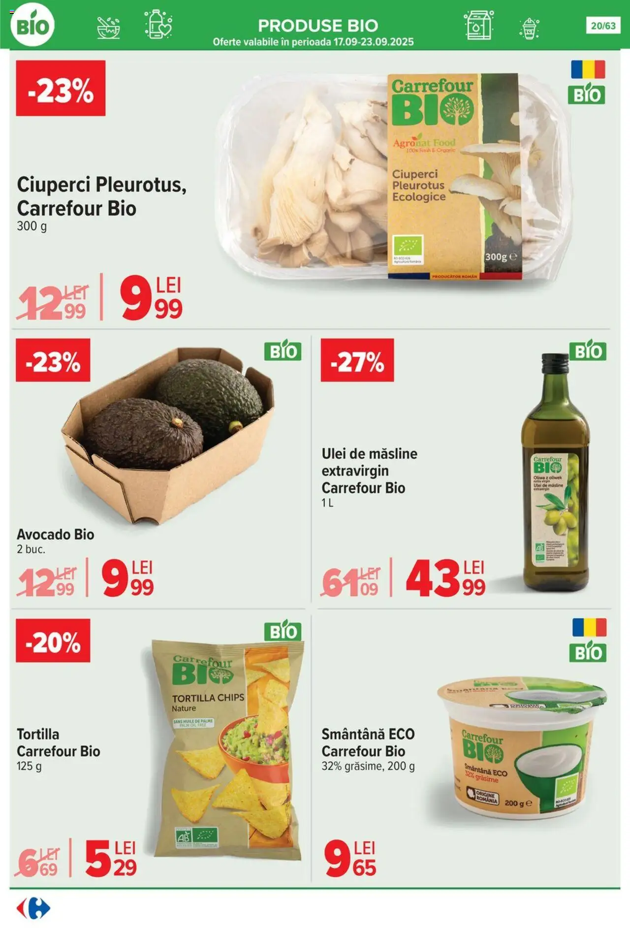 Catalog Carrefour 17 - 29 Septembrie 2025 | Pagina 20 | Produse: Şerit ödül, Ciuperci, Smântână, Avocado