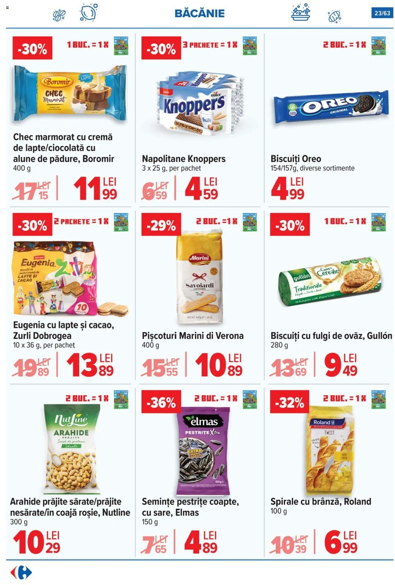 Catalog Carrefour 17 - 29 Septembrie 2025 | Pagina 23 | Produse: Masaüstü kılıfı, Semințe, Alune, Biscuiți