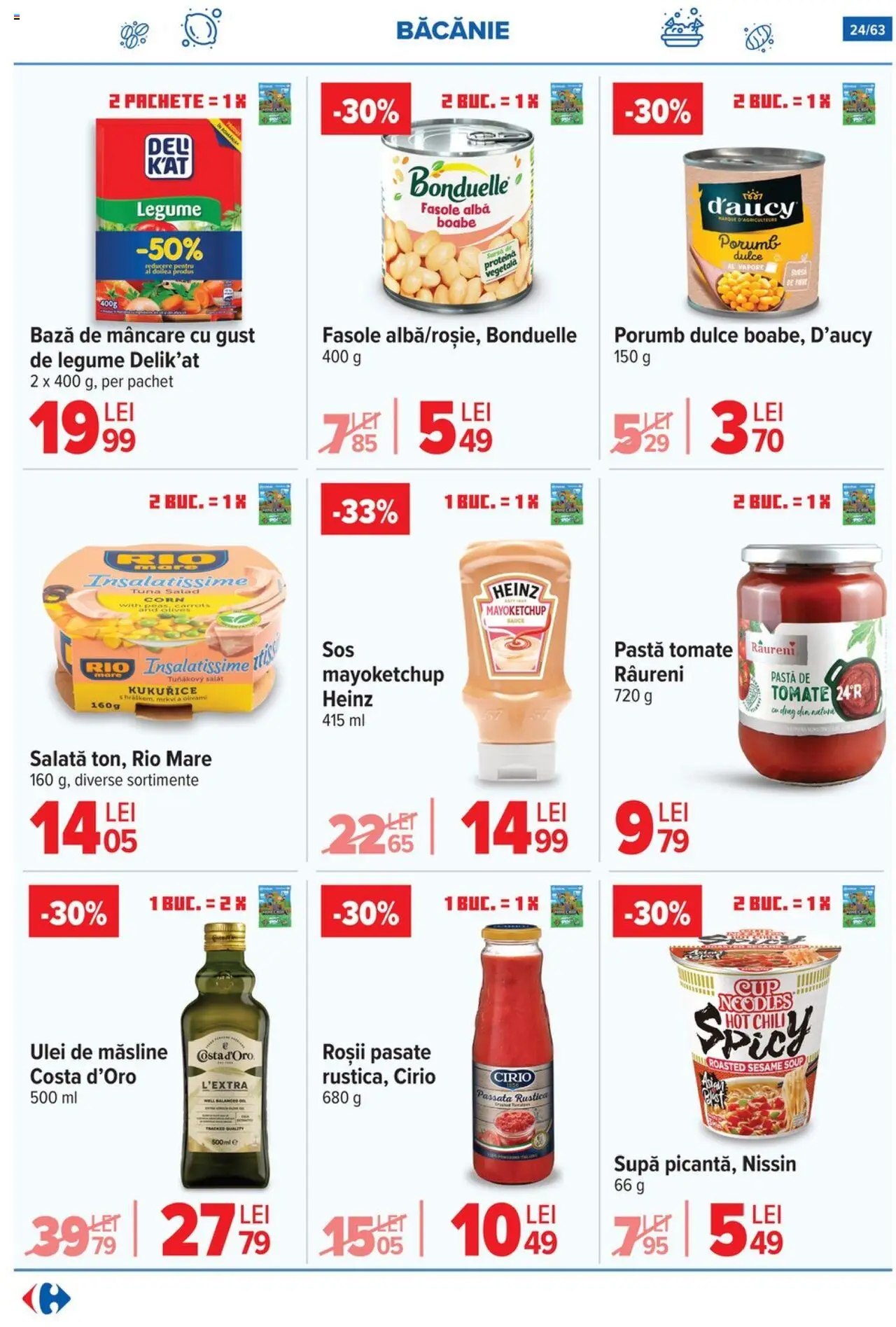 Catalog Carrefour 17 - 29 Septembrie 2025 | Pagina 24 | Produse: Ulei, Noodles, Salată, Legume