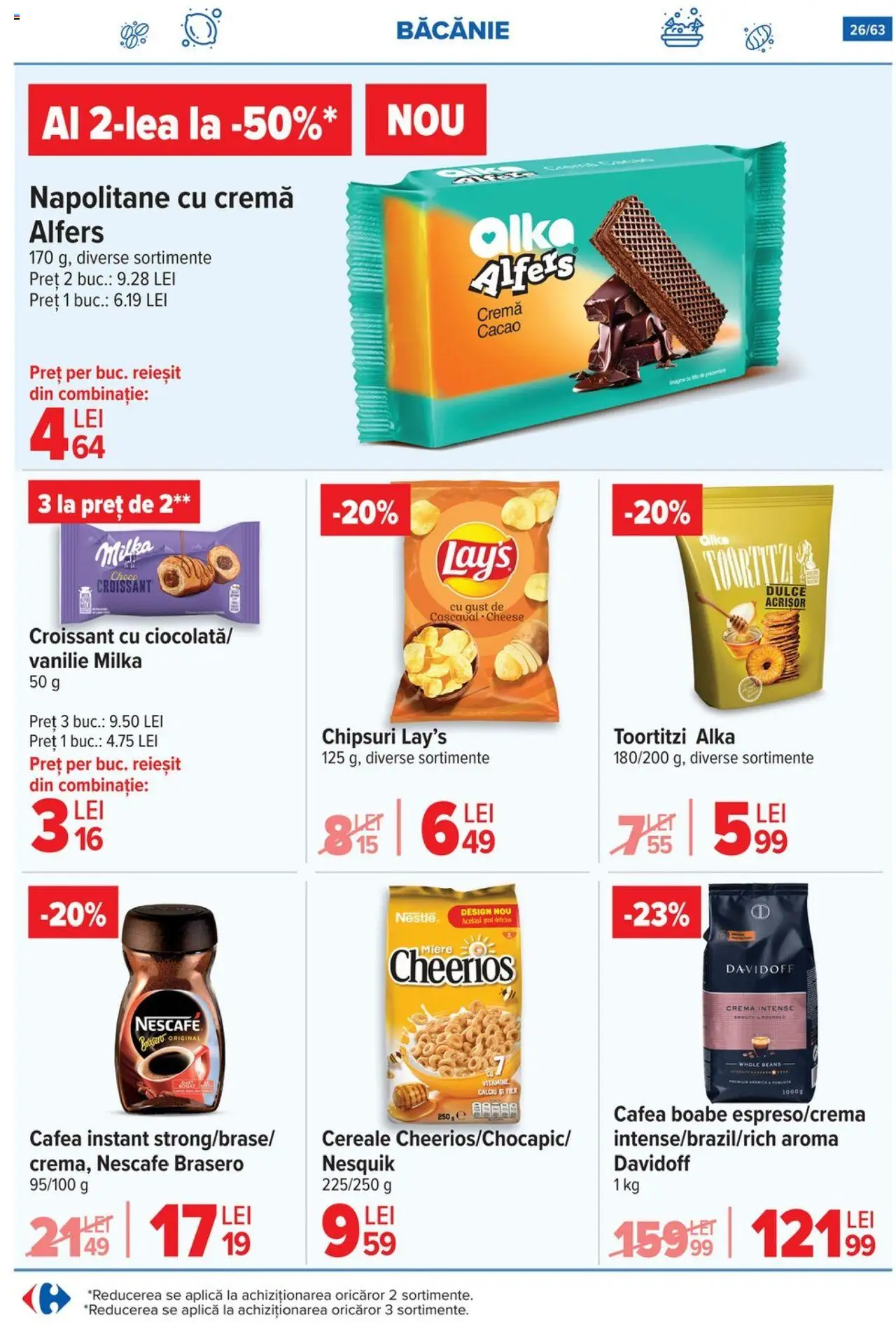Catalog Carrefour 17 - 29 Septembrie 2025 | Pagina 26 | Produse: Napolitane, Cremă, Cafea, Cereale